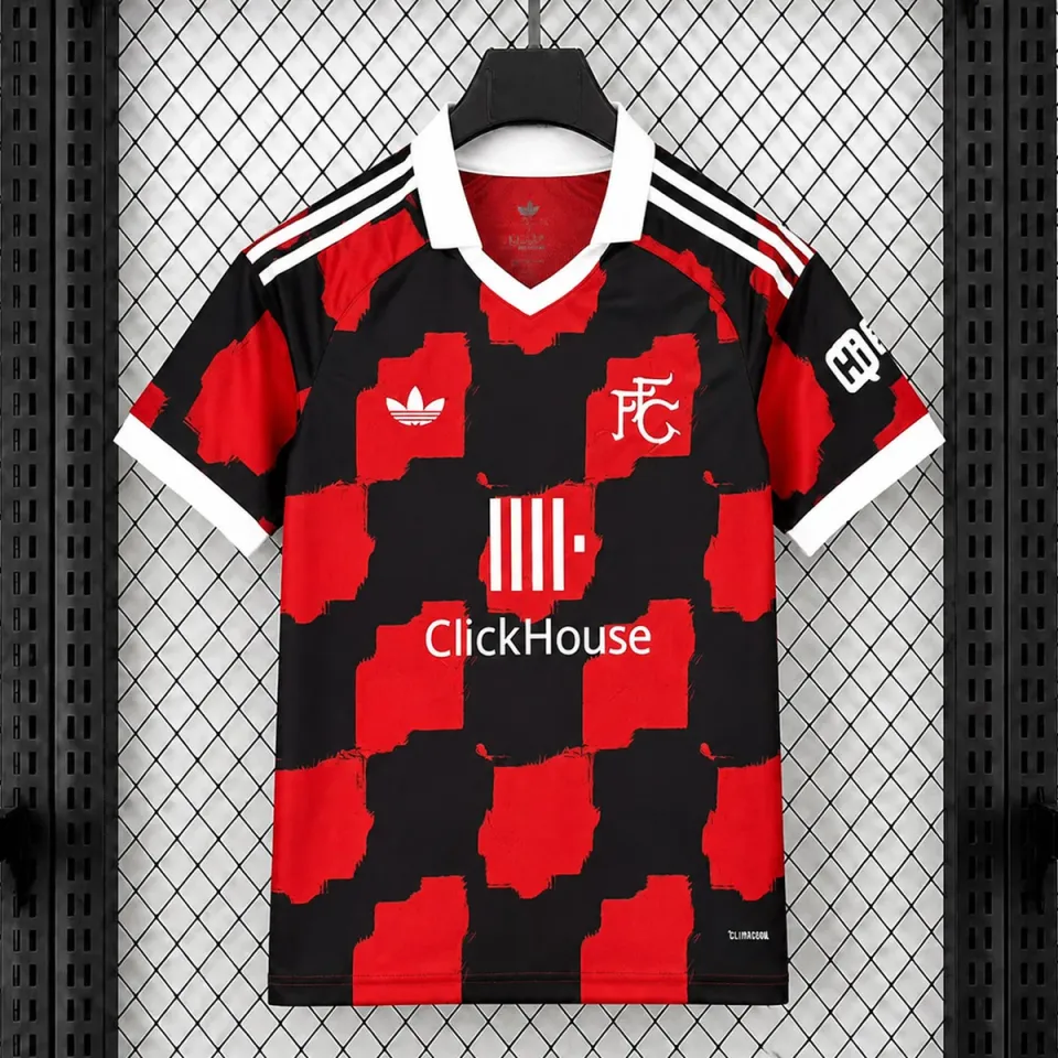 Tifoso Store Fulham Seconda Maglia 2026/27 maglia scacchi rossi