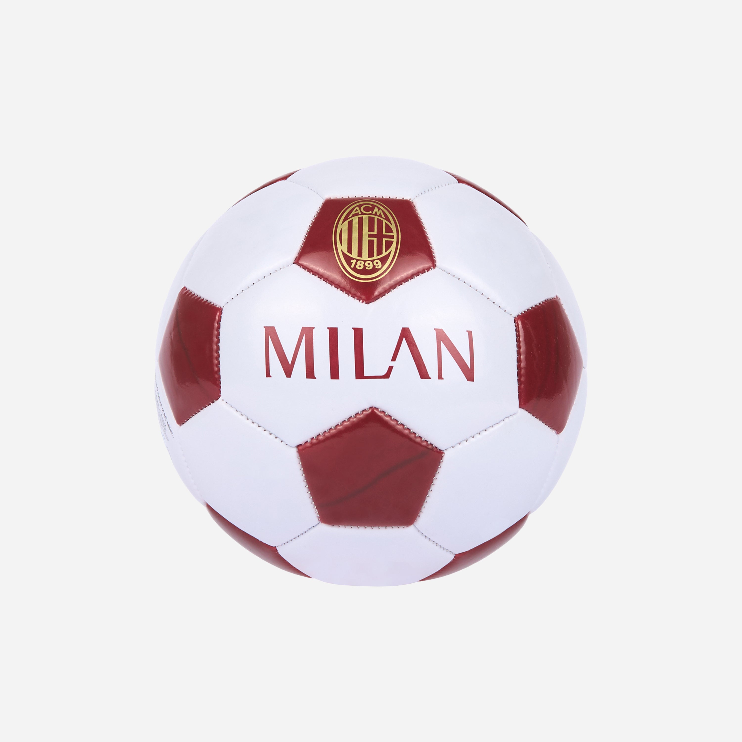 AC Milan Retro Mini Ball pallone taglia 1 bianco rosso