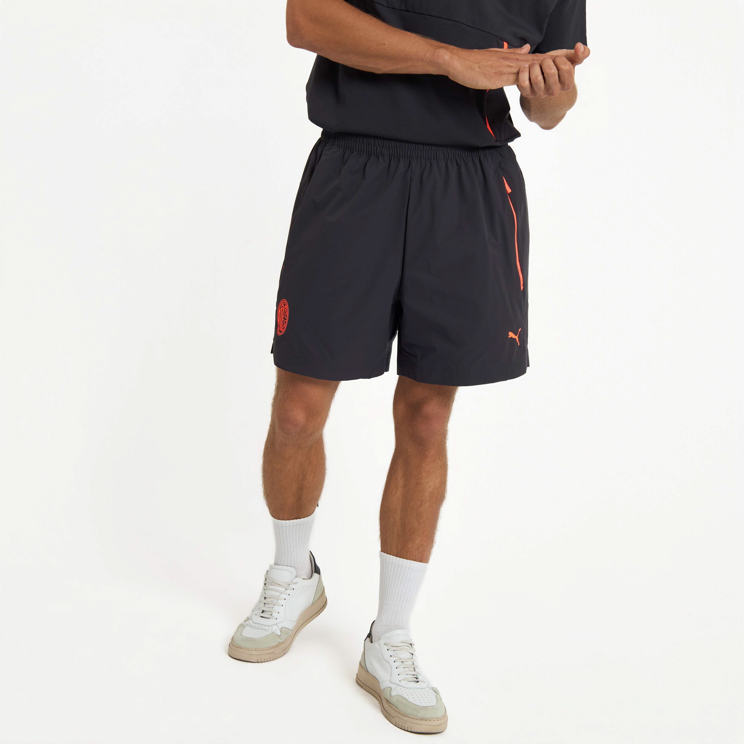 Tute Sportive Milan Pumatech shorts grigi uomo