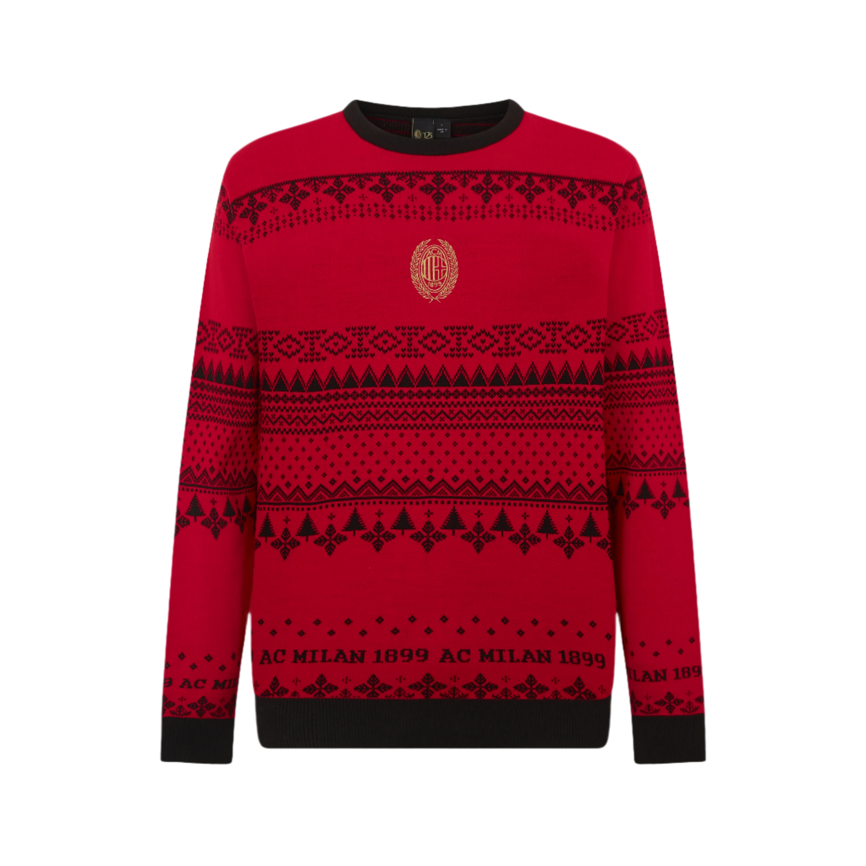AC Milan Christmas Jumper Unisex Rossonero 125 Anni Acrilico
