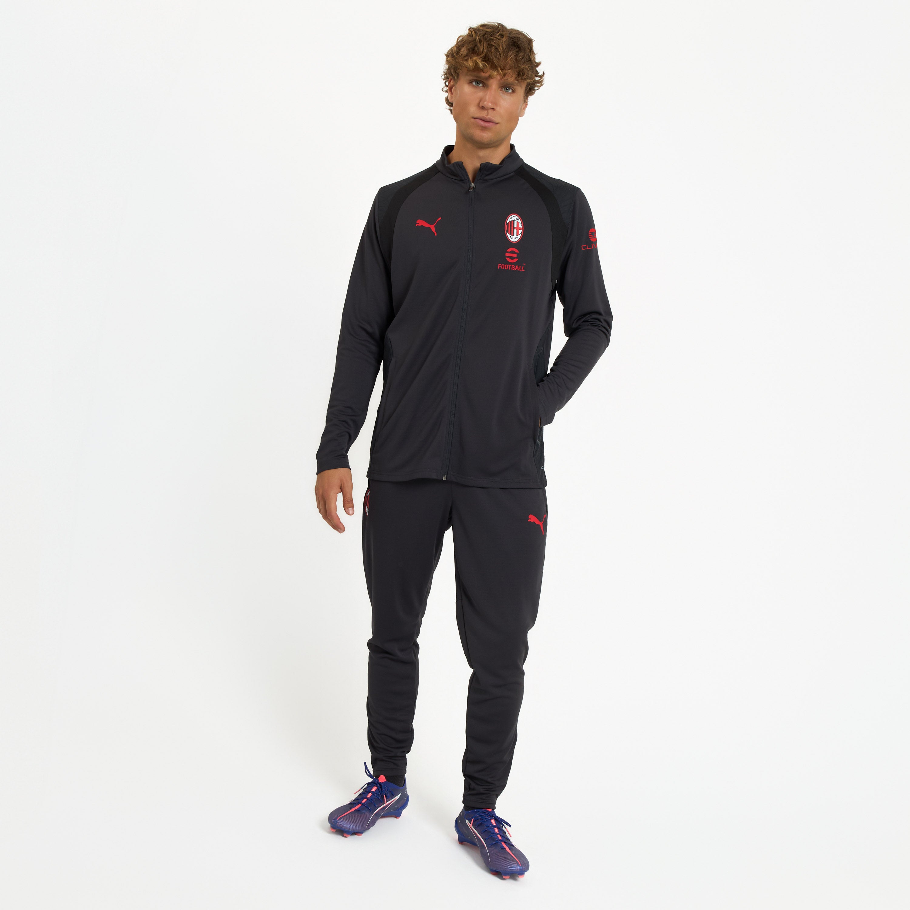 AC Milan Training 2026/27 giacca grigia zip uomo