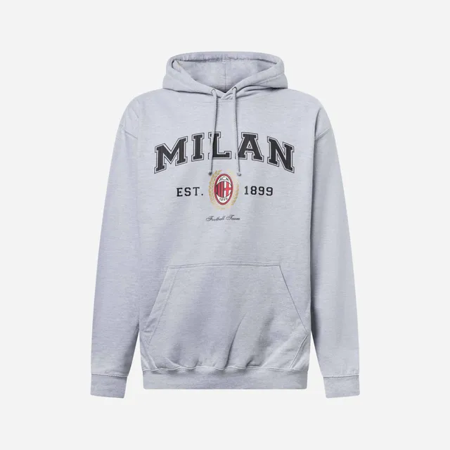 AC Milan College Collection Hoodie felpa cappuccio cotone L