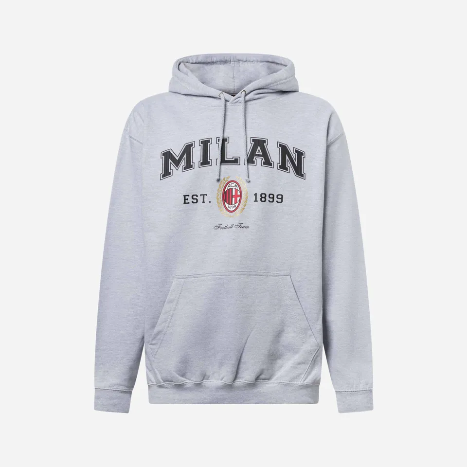 AC Milan College Collection Hoodie felpa cappuccio cotone L