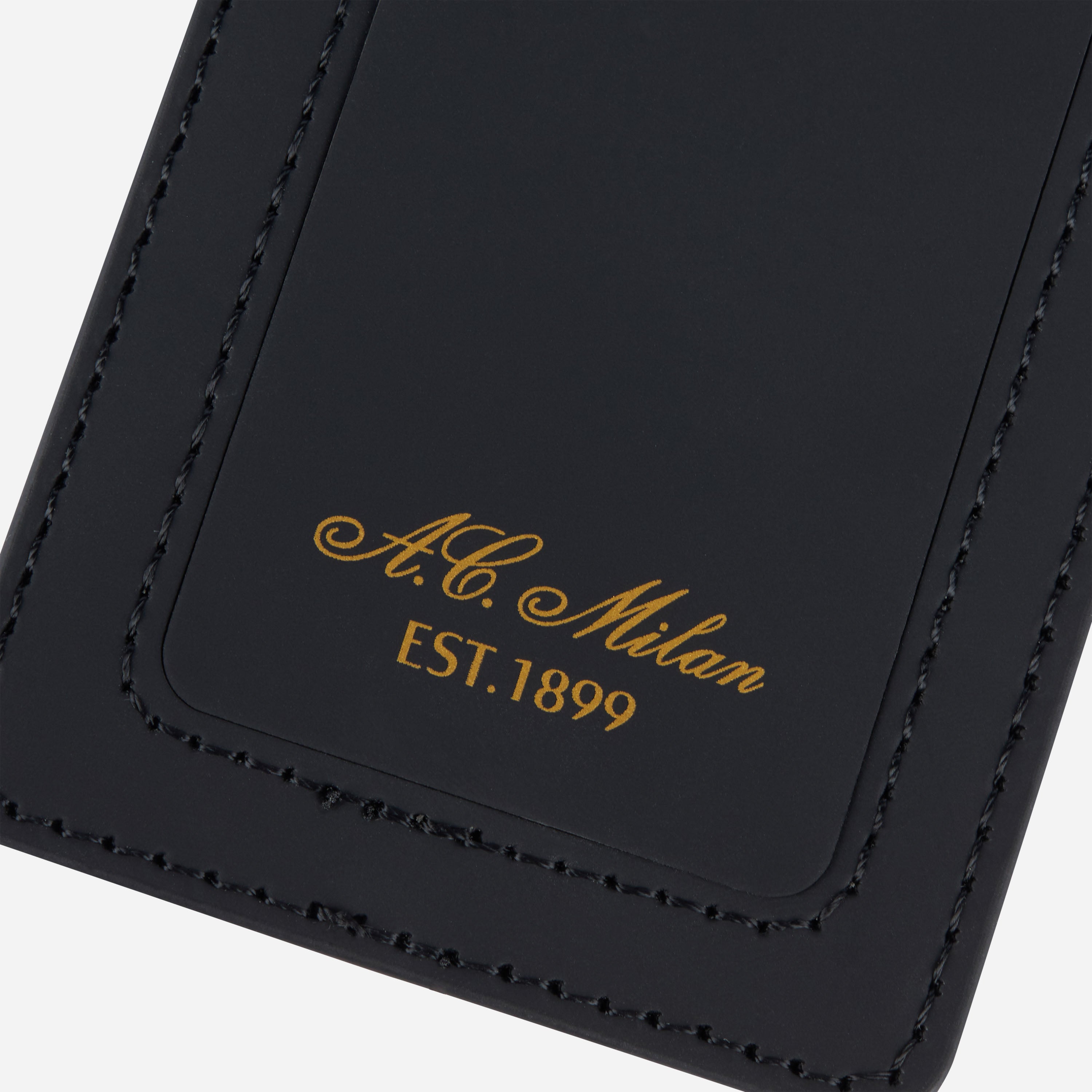 AC Milan Borsa e Zaini Targhetta Valigia nero 7x12 cm