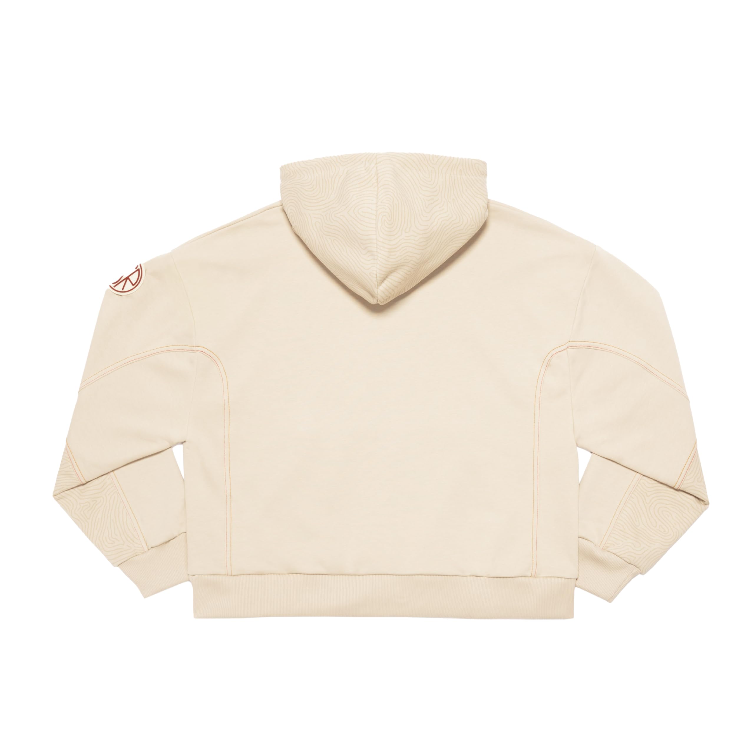 AS Roma Imprinting Hoodie White felpa crema M Corto