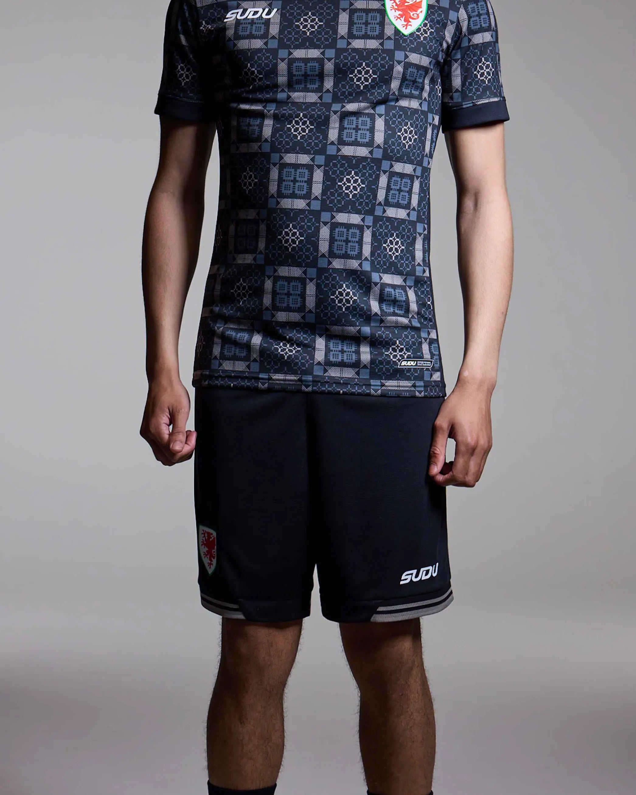Wales Goalkeeper Kit short portiere neri M adulto