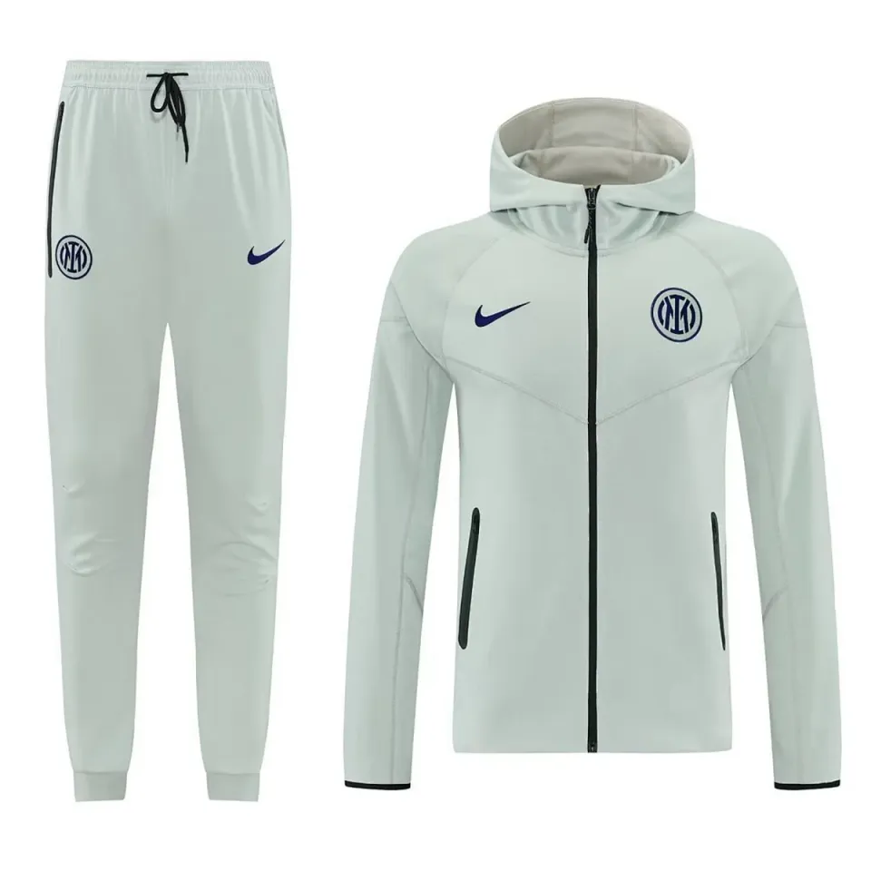 Tifoso Store Inter 2025/26 tuta verde chiaro con cappuccio zip