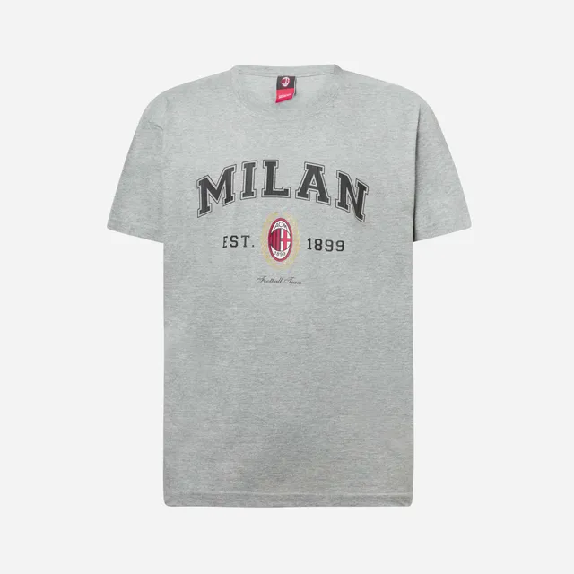 AC Milan College t-shirt grigia uomo taglia L cotone 1899