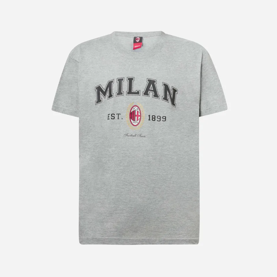 AC Milan College t-shirt grigia uomo taglia L cotone 1899