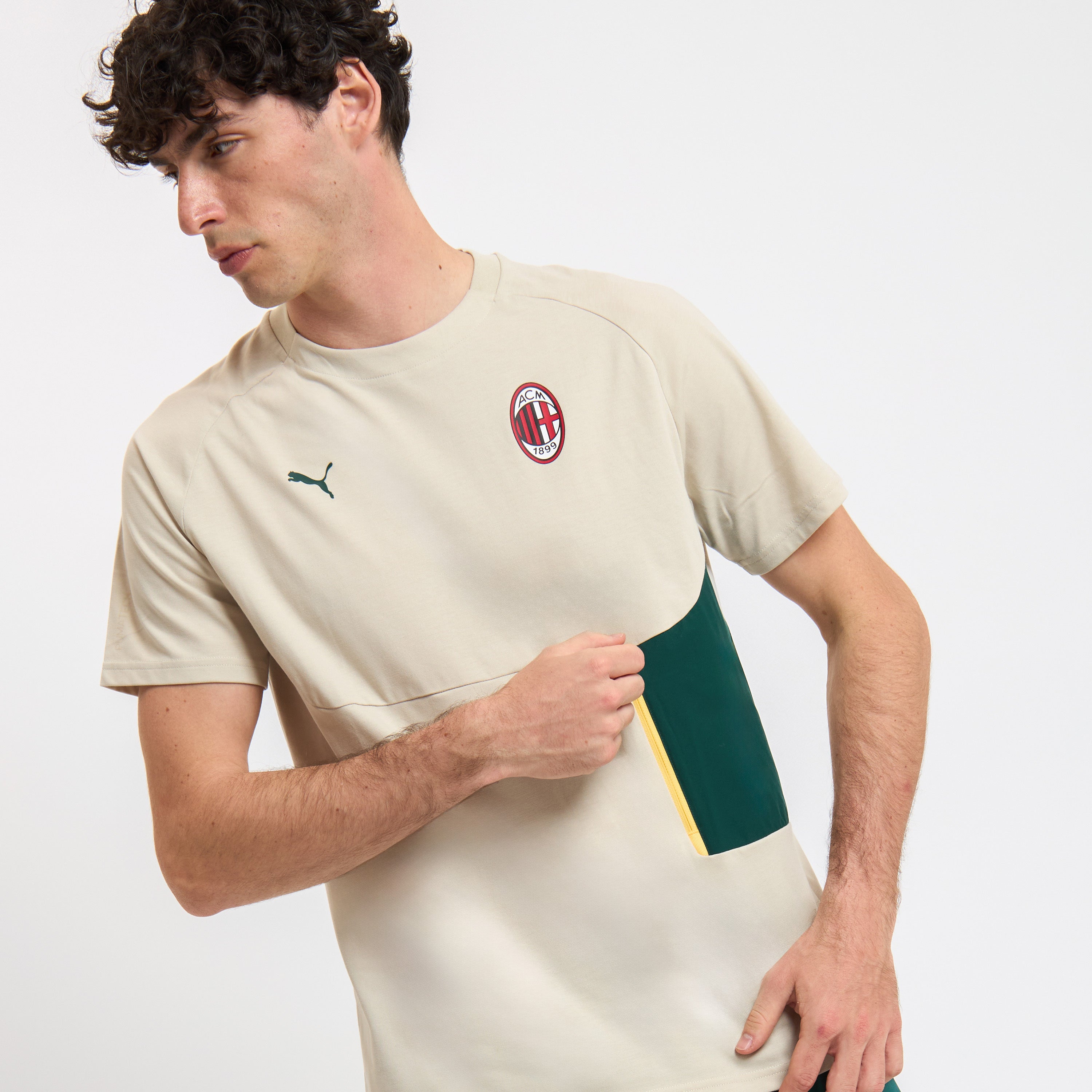 AC Milan Tute Pumatech 2025/26 beige t-shirt uomo
