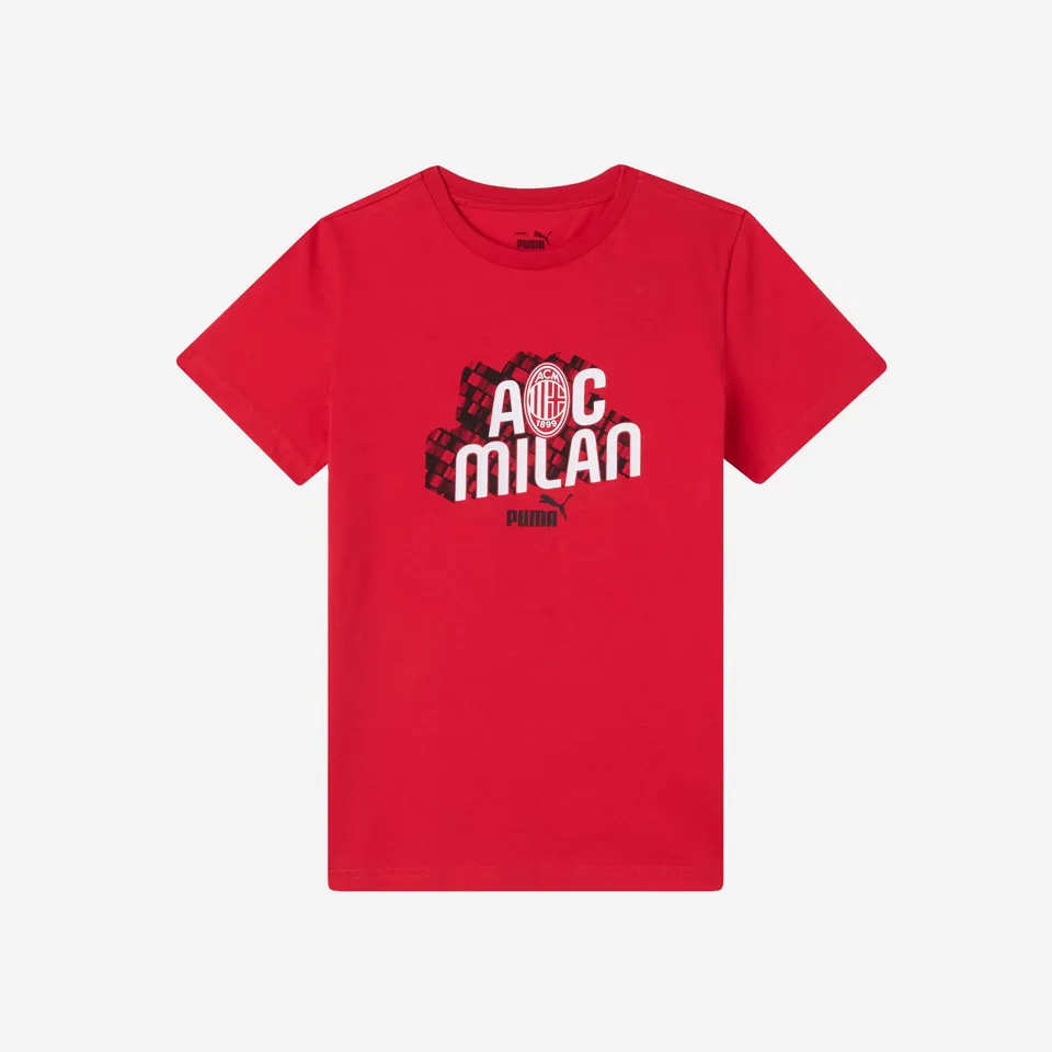 AC Milan Culture T-Shirt Bambino Rossa 8 Anni Cotone