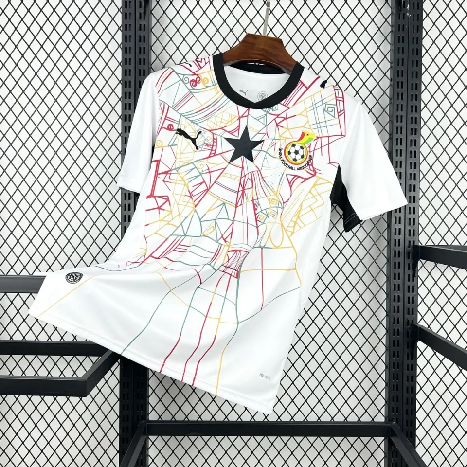 Tifoso Store Ghana Mondiali 2026 prima maglia bianca S-4XL