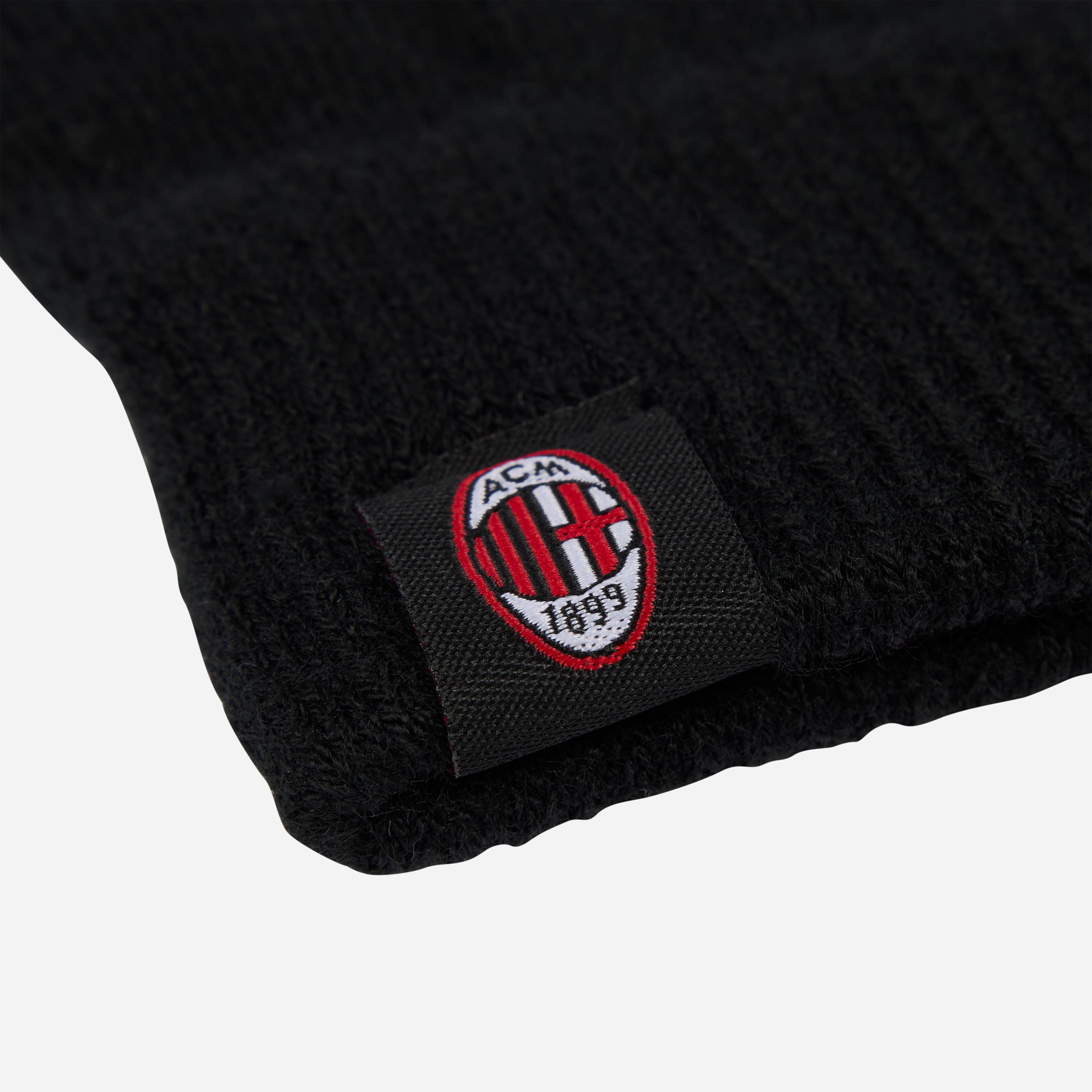 AC Milan Accessori Black Gloves guanti neri touchscreen