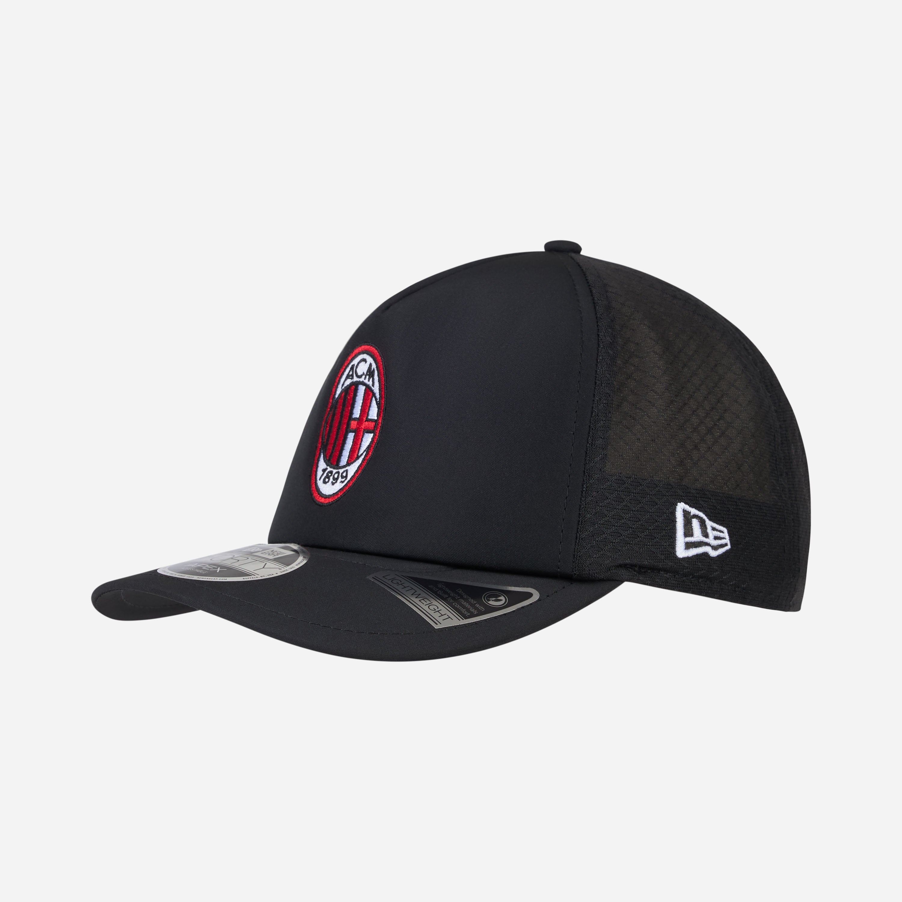 AC Milan 9Forty Apex New Era cappello uomo nero mesh