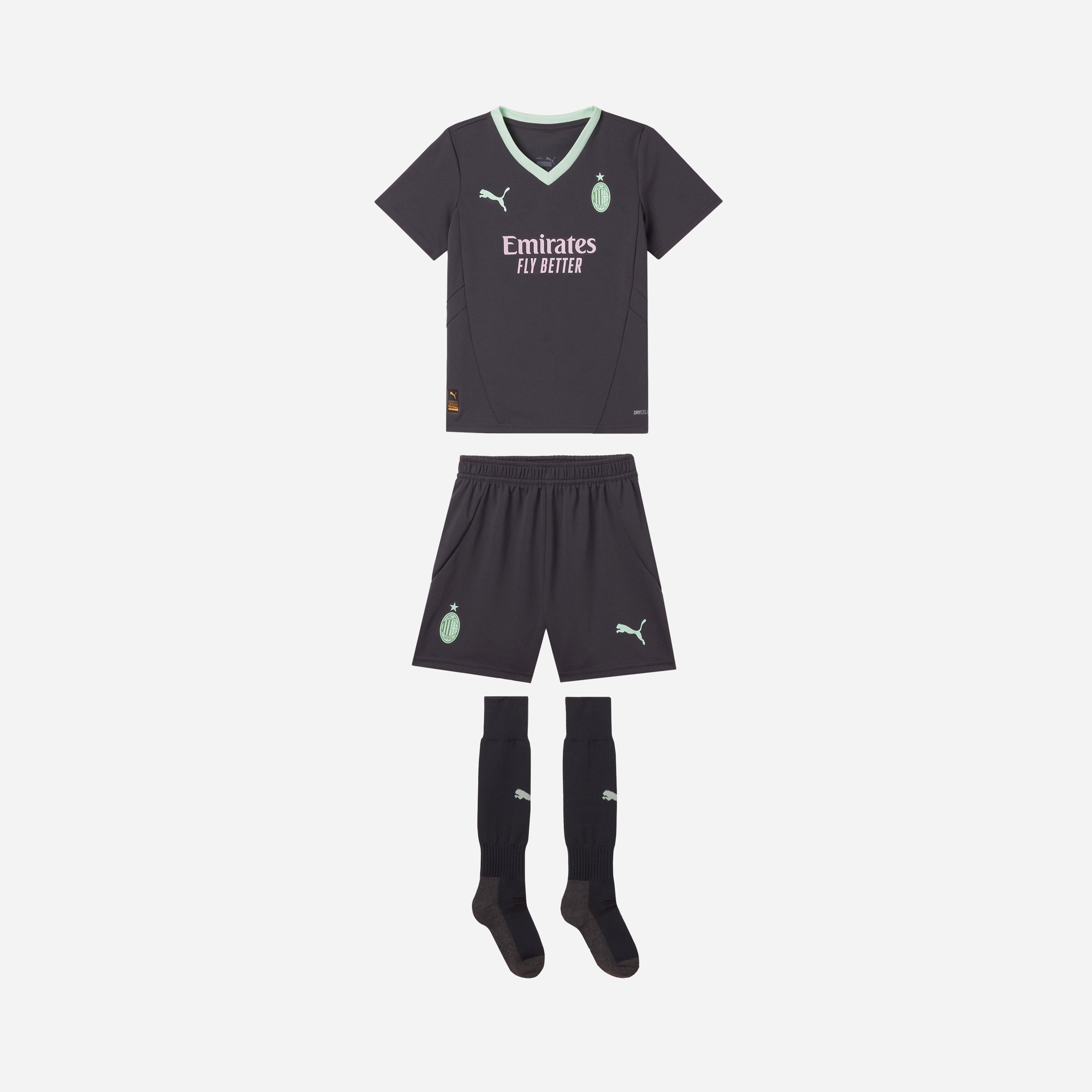 AC Milan Kit Gara 2024/25 mini kit third bambino 4 anni