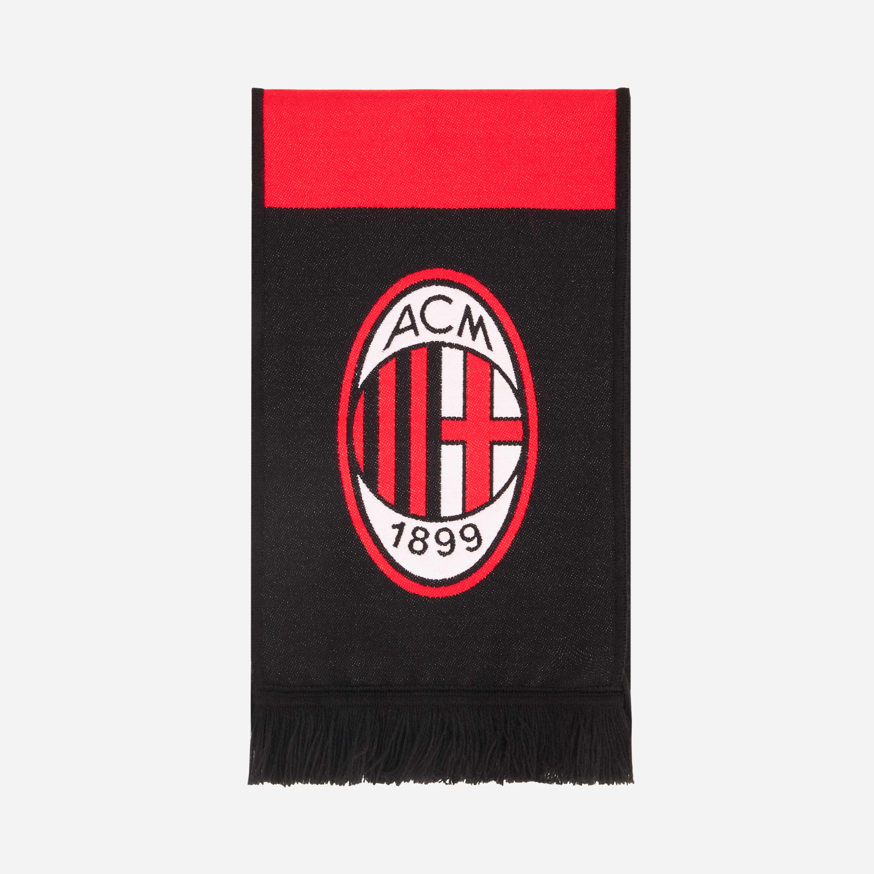AC Milan Accessori Sciarpa Forza Milan Logo Rossonera