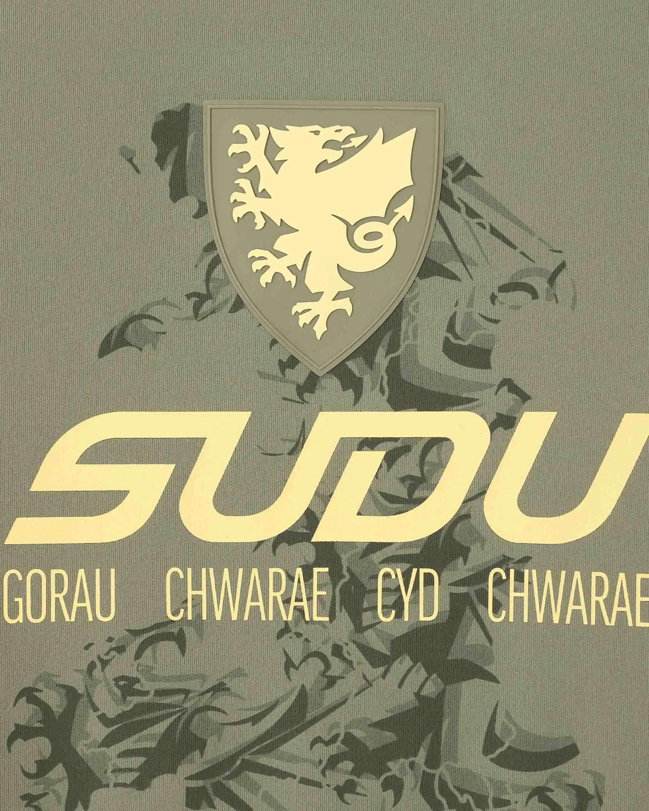 Wales Travel maglia SUDU 2026-27 donna verde oliva logo oro
