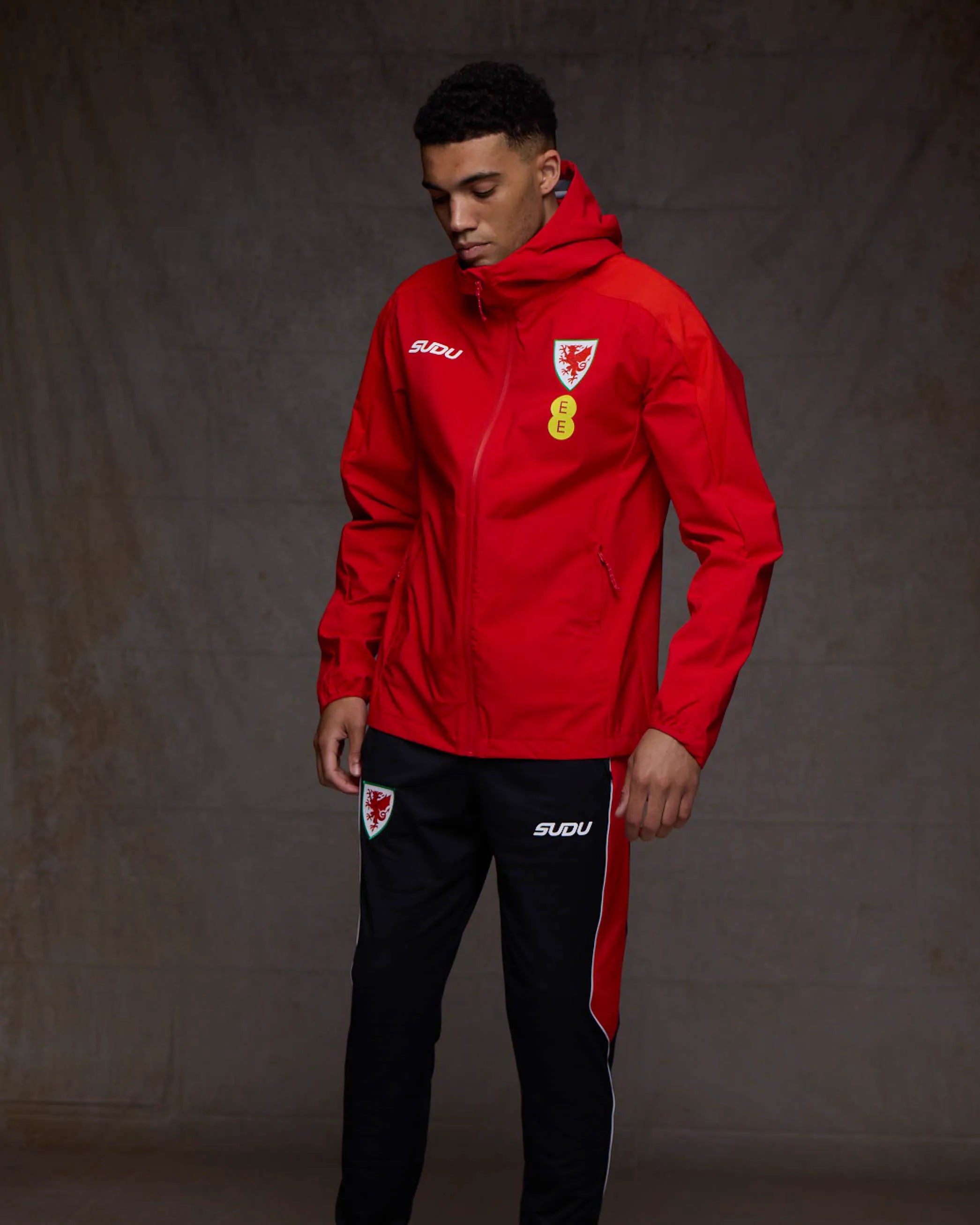 Wales Training SUDU Players giacca leggera rossa