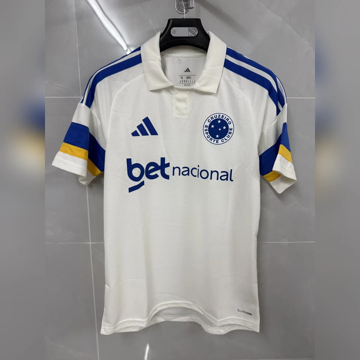 Cruzeiro Terza Maglia 2026/27 Calcio Bianca Colletto Polo