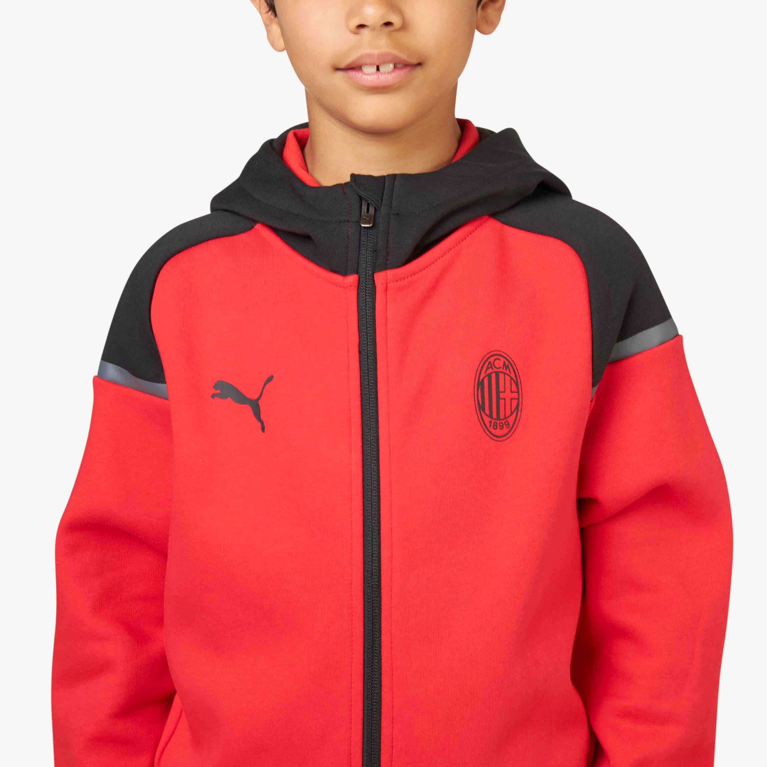 AC Milan Casuals giacca bambino cappuccio 2023/24 cotone