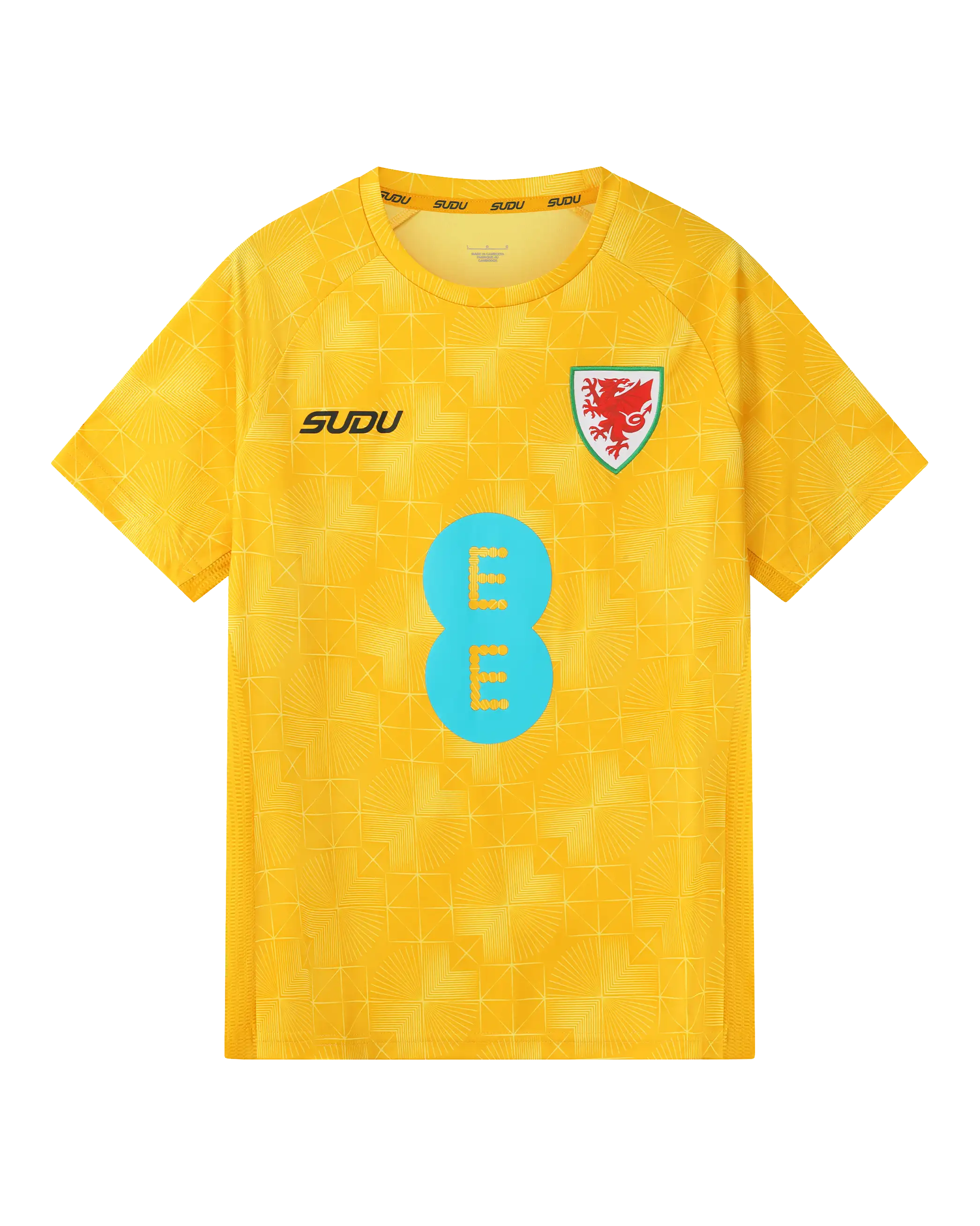 Wales Training Players Away maglia allenamento donna gialla