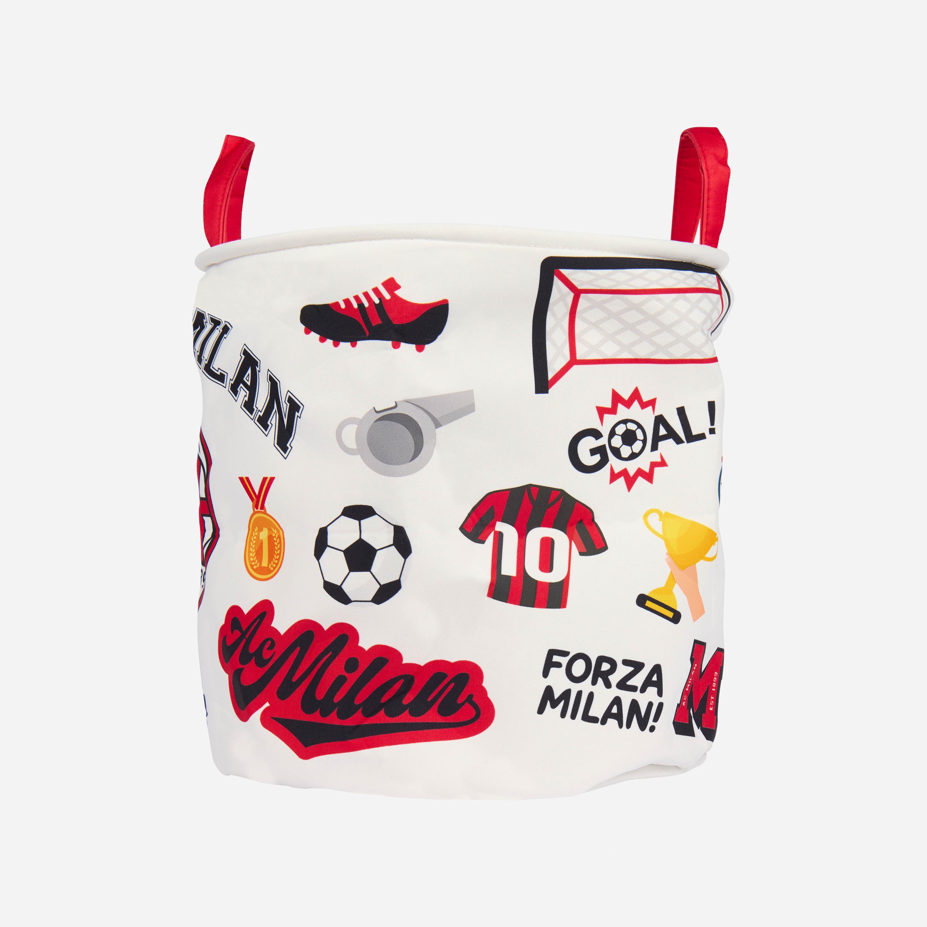 AC Milan Portagiochi Contenitore Giocattoli 32x30 cm