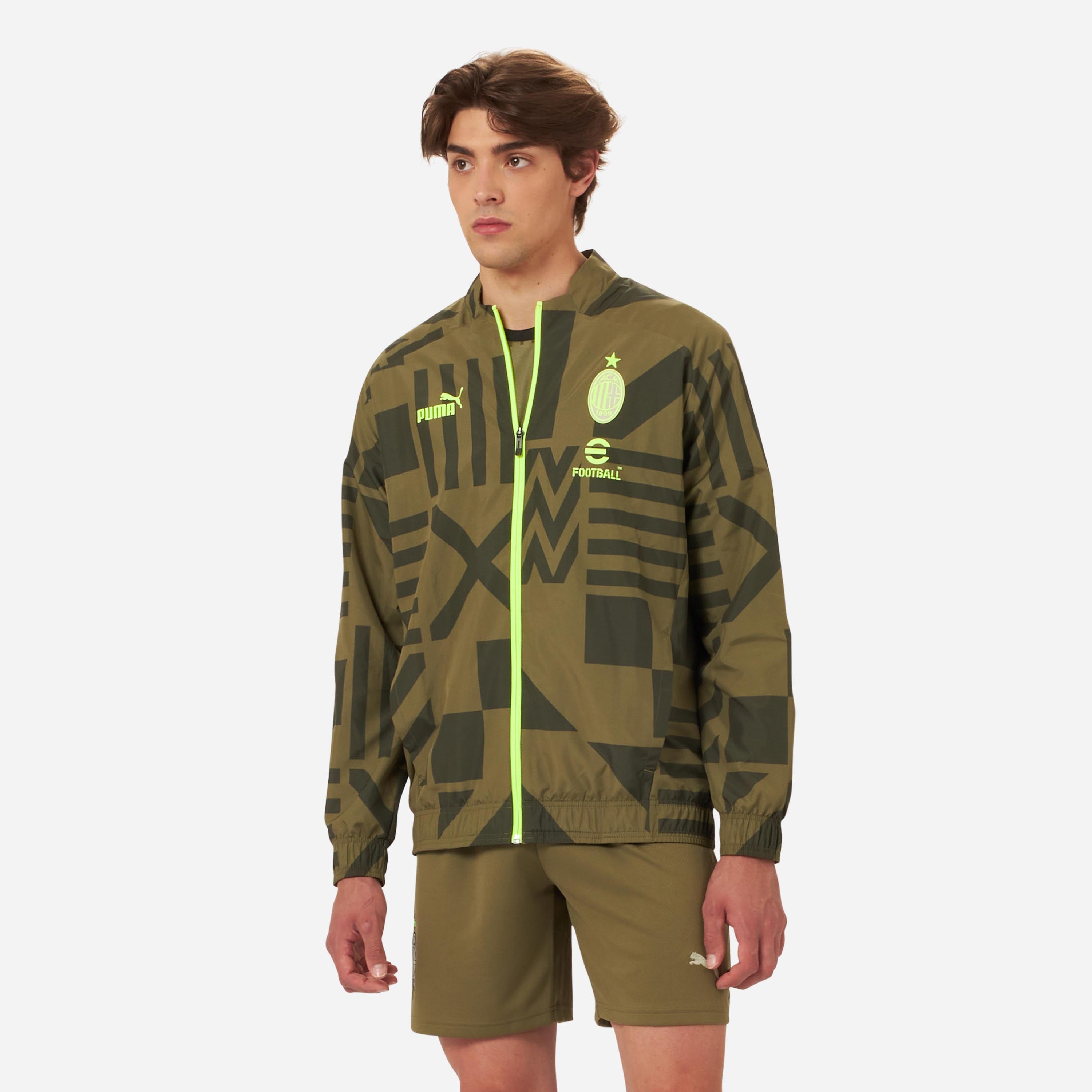 AC Milan Allenamento Prematch 2022/23 giacca zip uomo