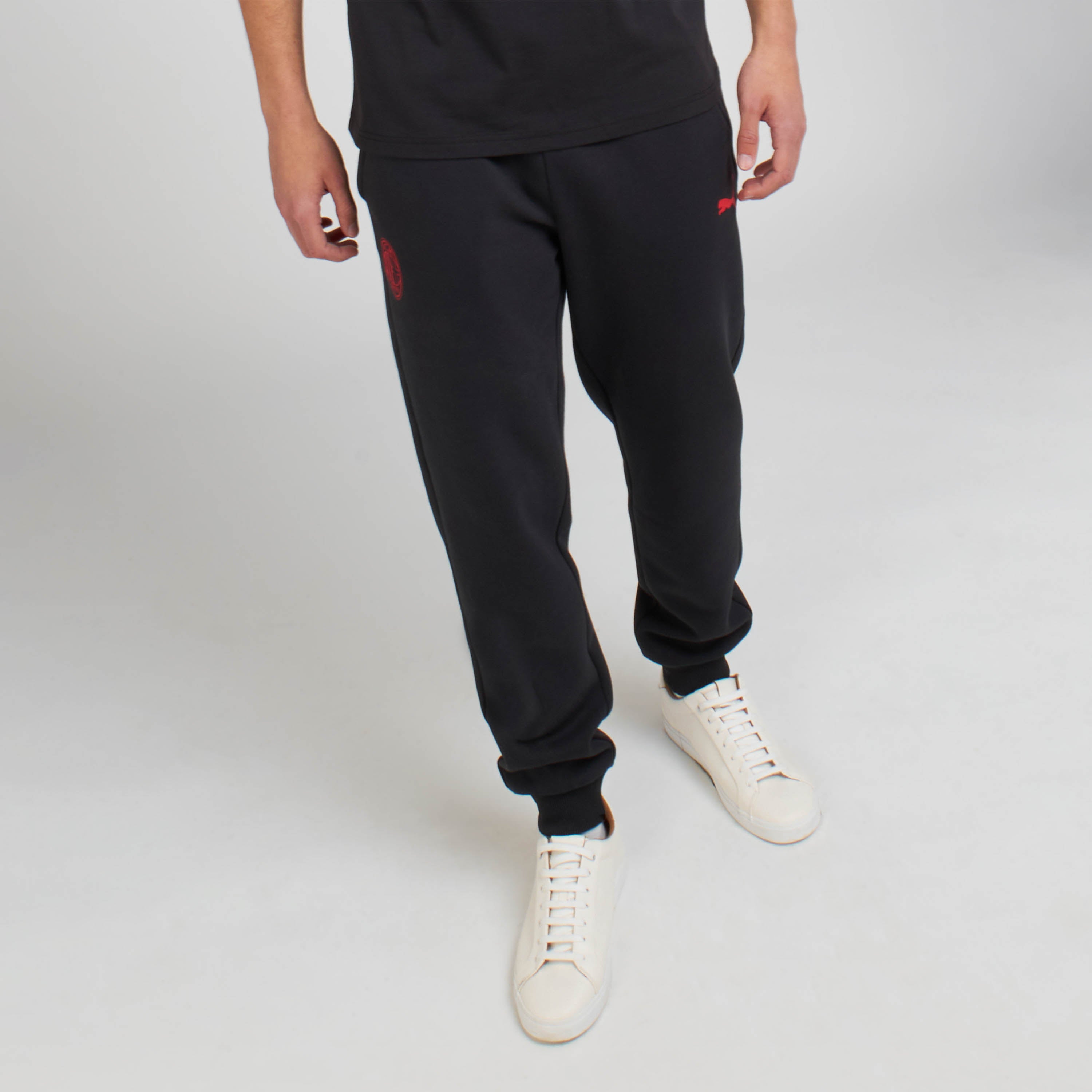 AC Milan Essential Pantaloni Tuta Uomo Neri Cotone