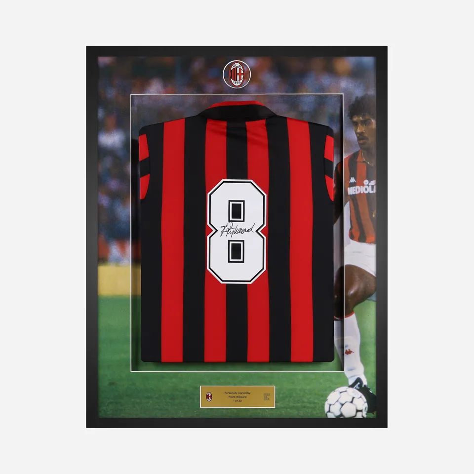 AC Milan Rijkaard maglia firmata incorniciata 1988/89