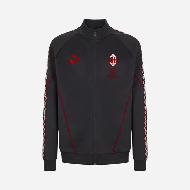 AC Milan King Giacca Grigia Zip Uomo taglia M poliestere