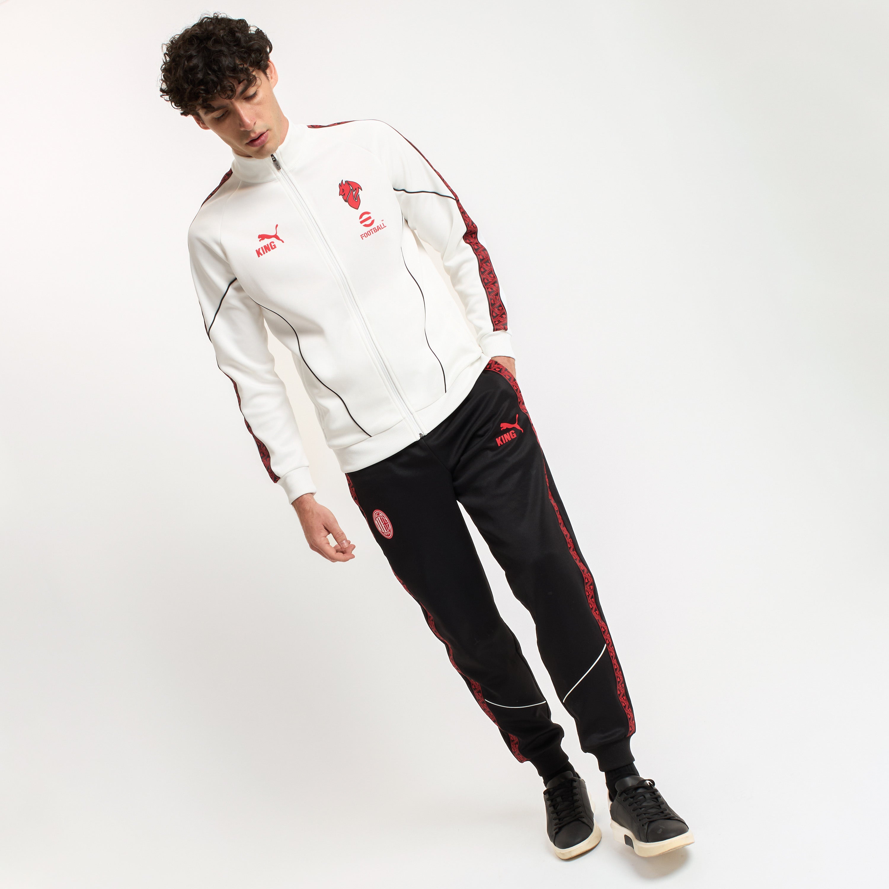AC Milan King Collection pantaloni tuta neri uomo M