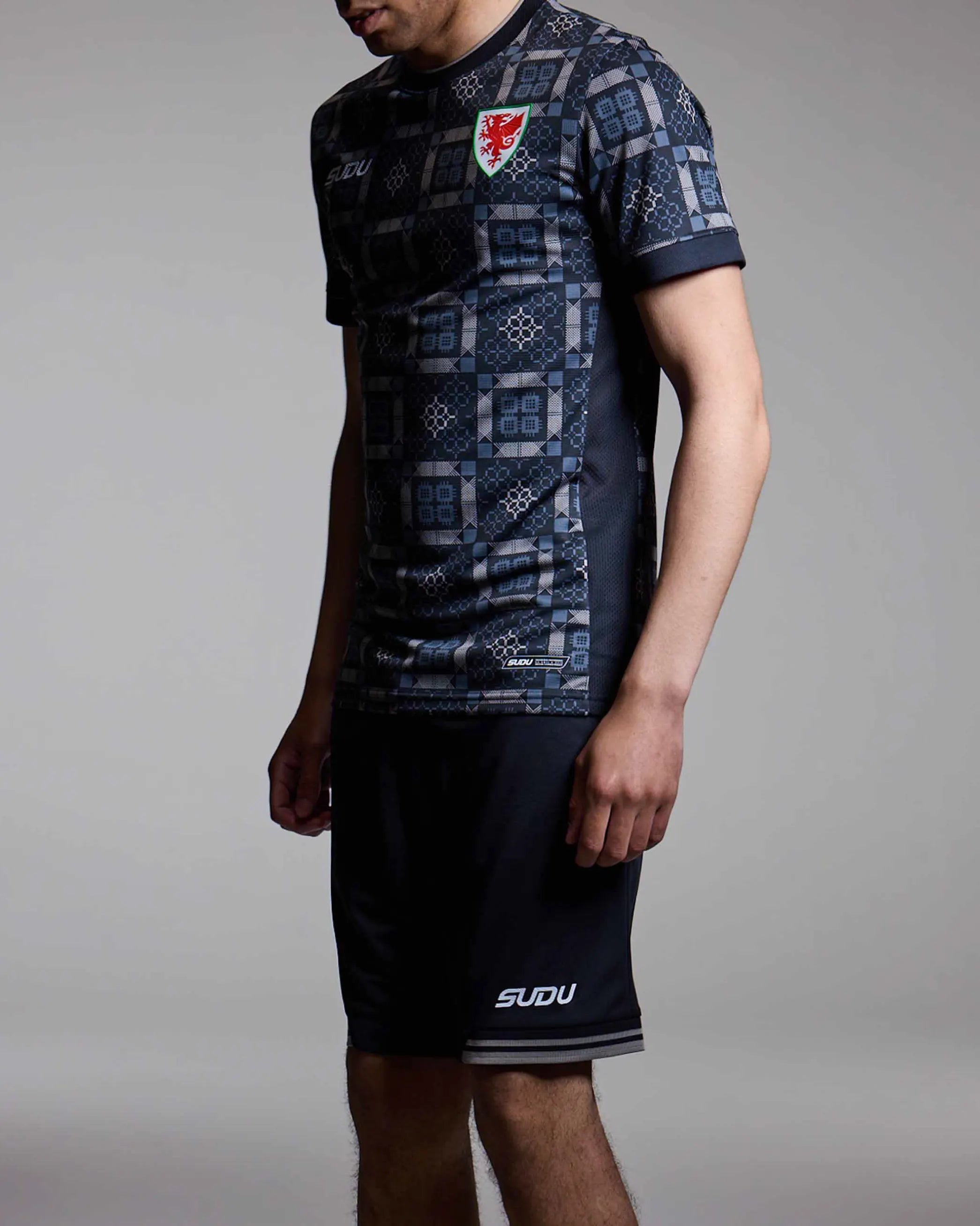 Wales Goalkeeper Kit short portiere neri M adulto