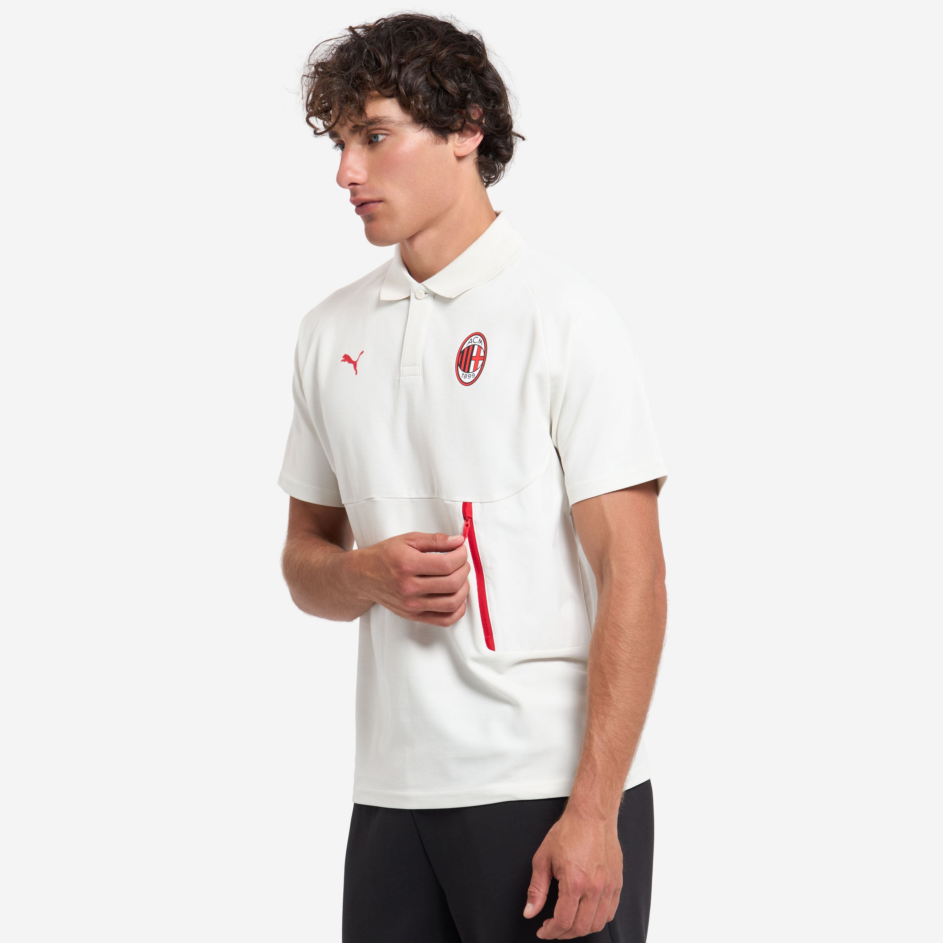 AC Milan Pumatech 2026/27 polo uomo bianca DryCell