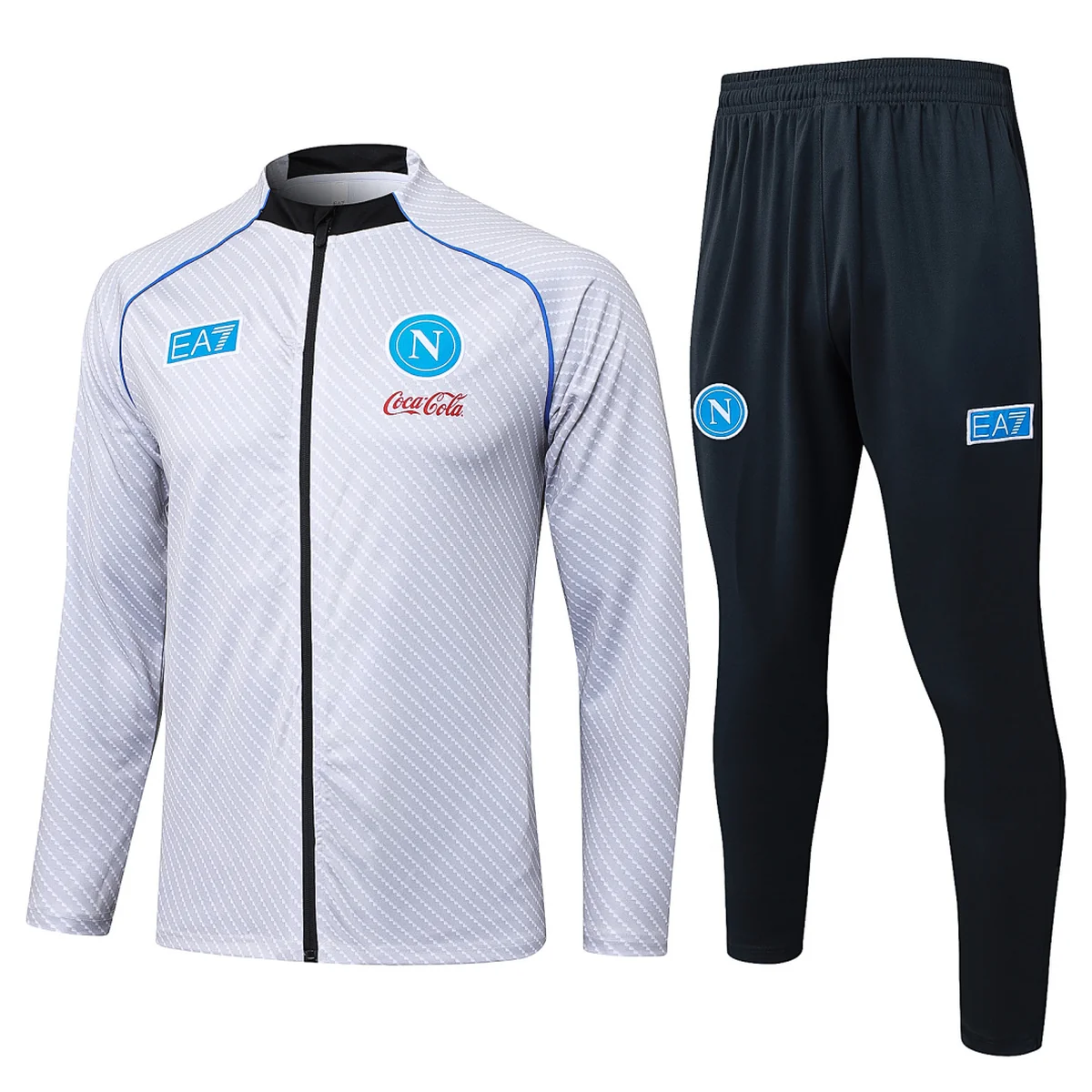 Tifoso Store Tute Sportive Tuta Napoli Grigia Full Zip 2025/26 Coca-Cola