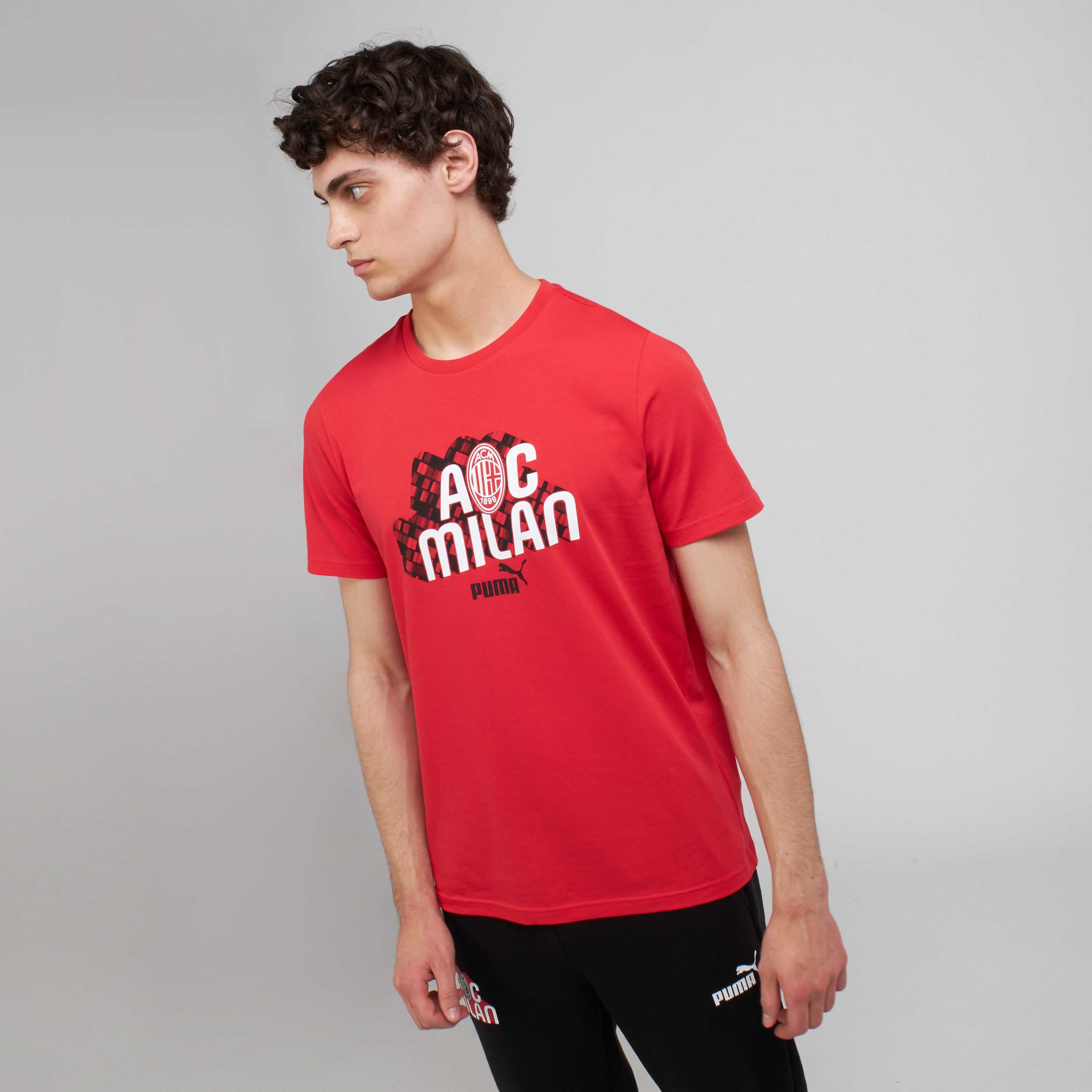 AC Milan Culture t-shirt uomo rossa manica corta
