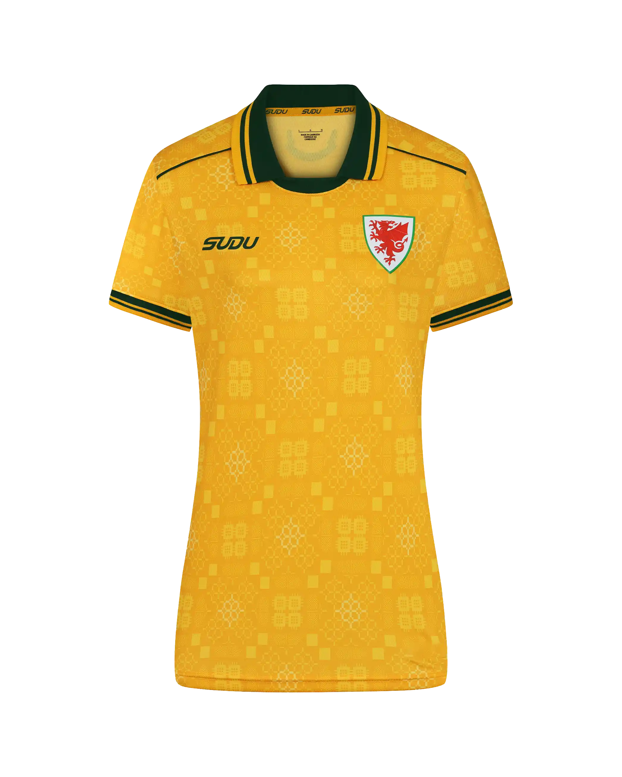 Wales SUDU 2026-27 Away Shirt maglia donna gialla