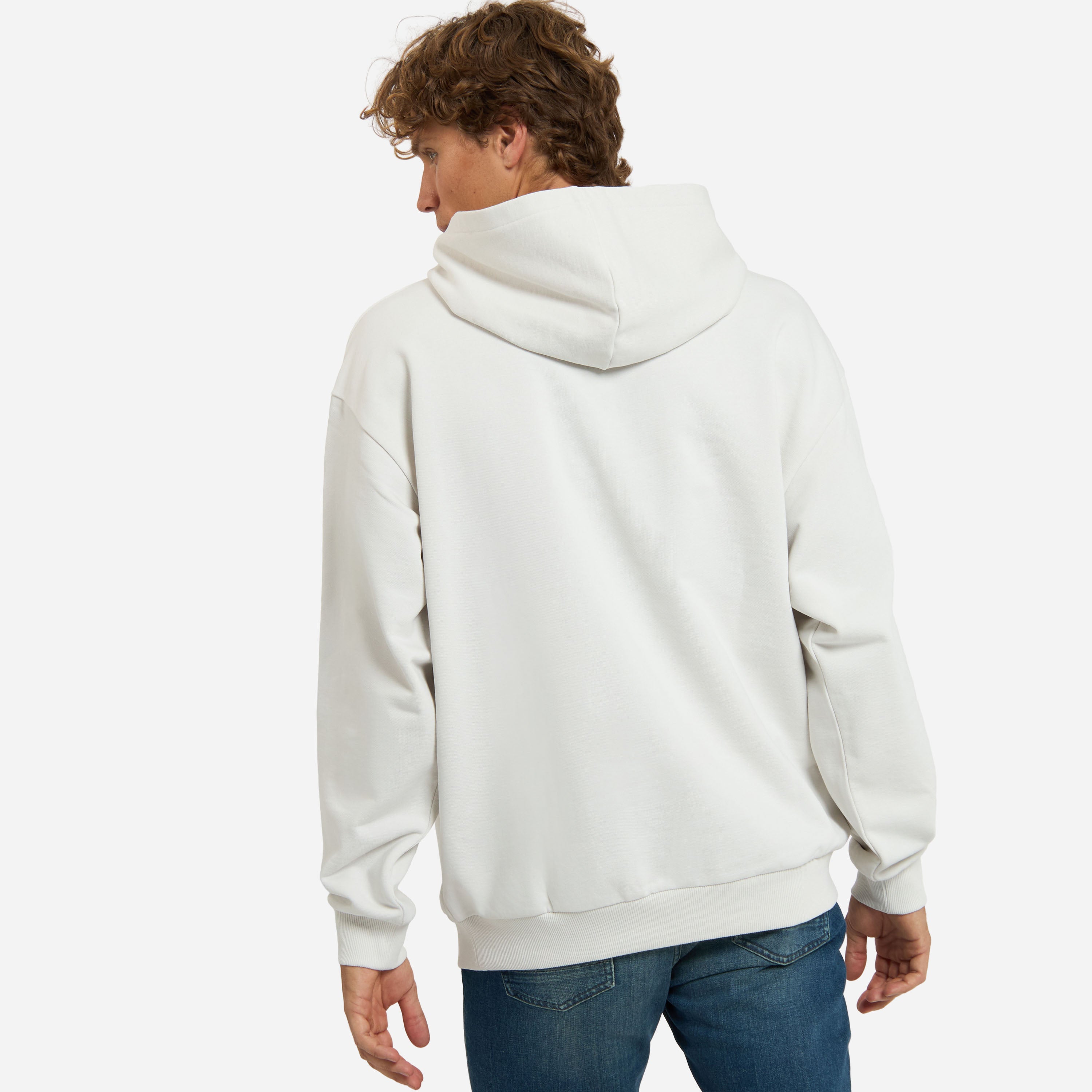 AC Milan Culture felpa cappuccio bianca cotone relaxed