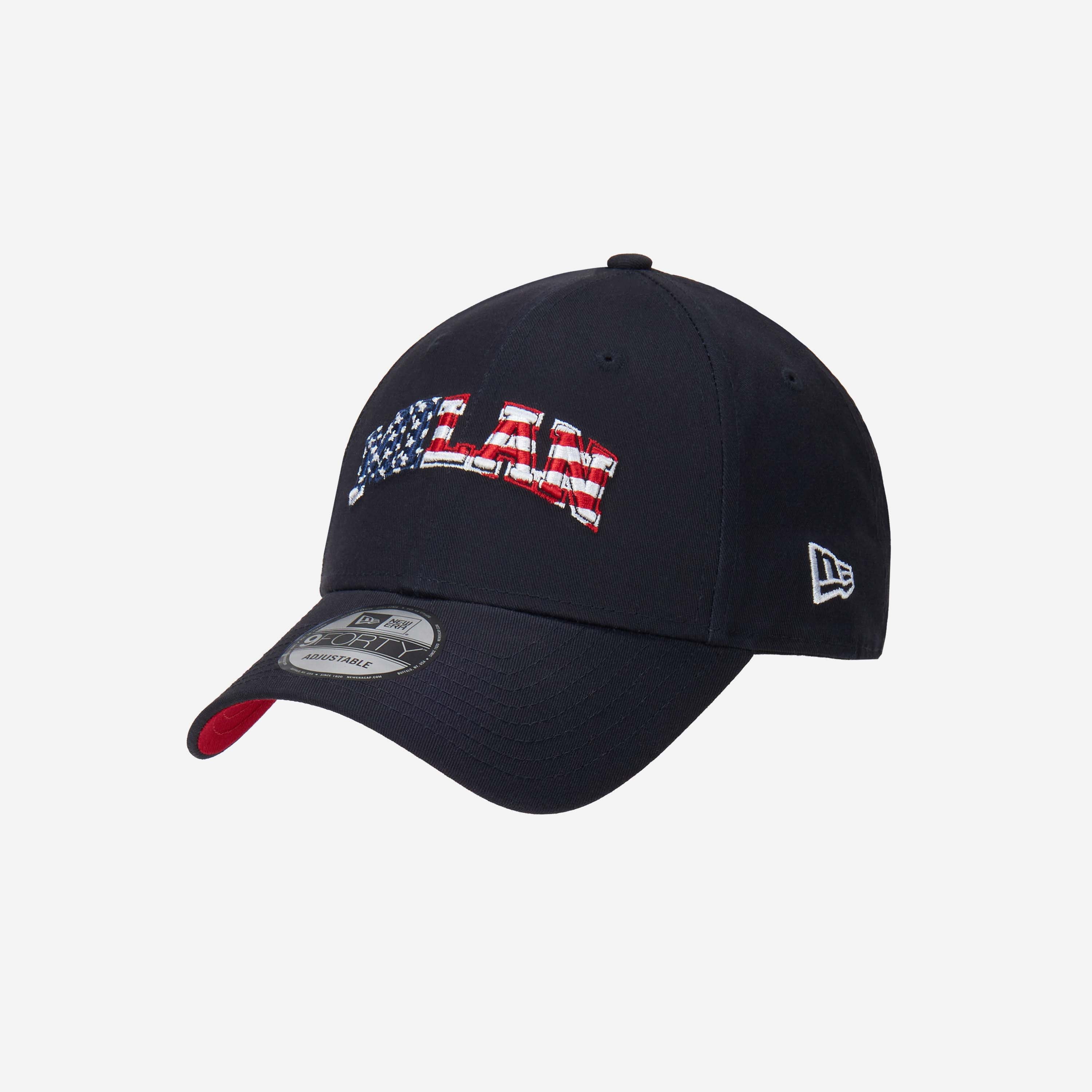 AC Milan New Era 9Forty Cappello Bandiera USA Taglia Unica