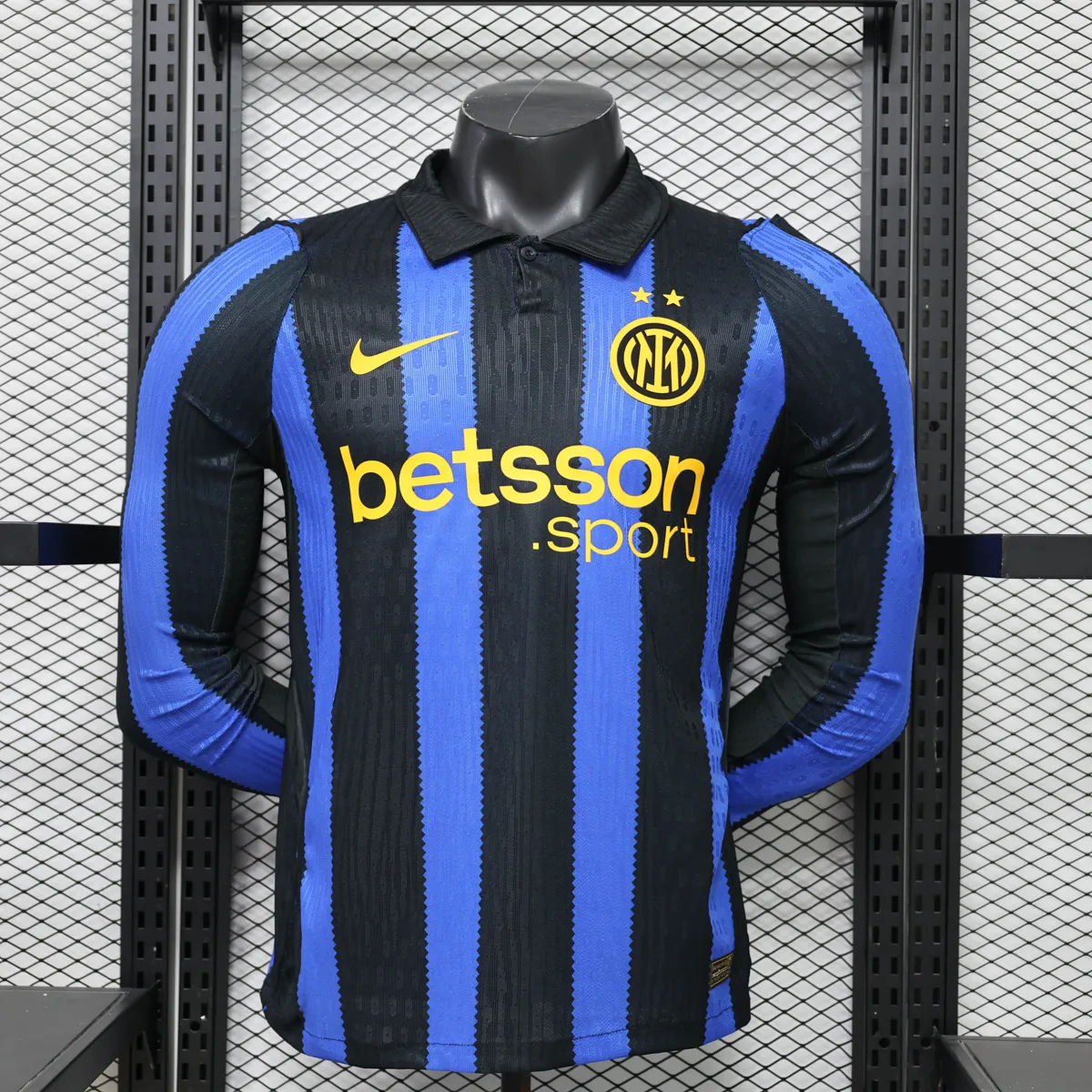 Tifoso Store Player Version Inter Home Maglia Manica Lunga Nerazzurra