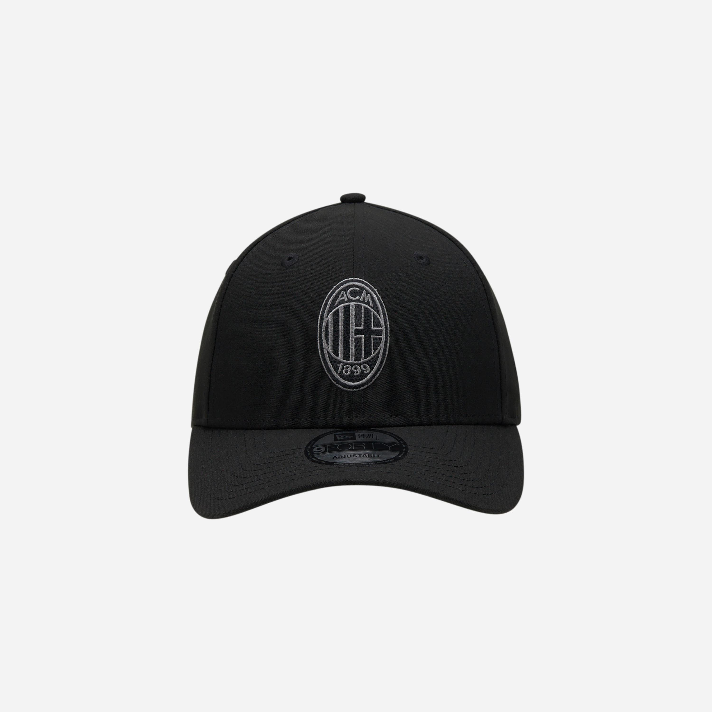 AC Milan 9Forty Cappellino Nero New Era Logo Visiera Curva