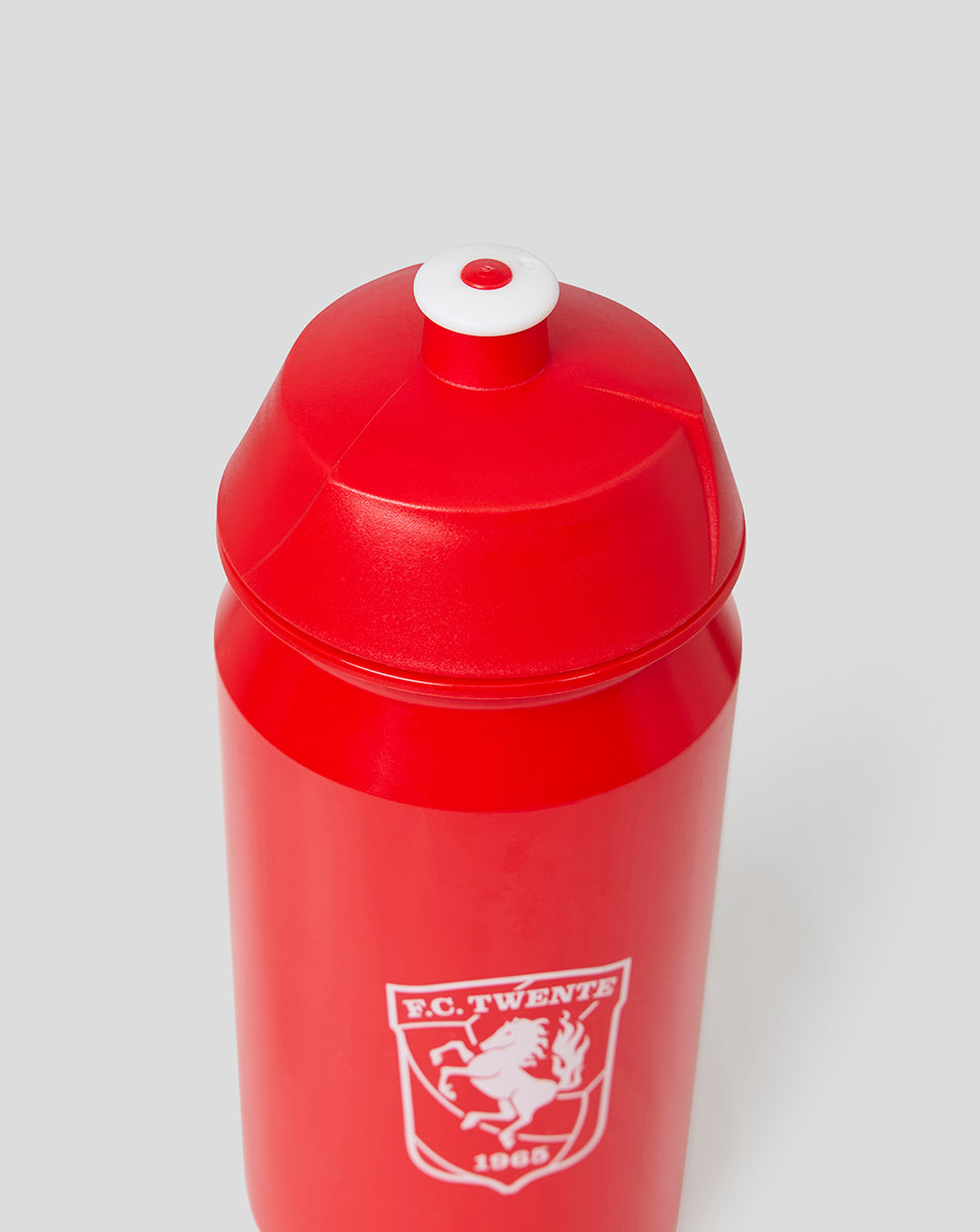 Twente Accessoires borraccia plastica rosso/bianco O/S