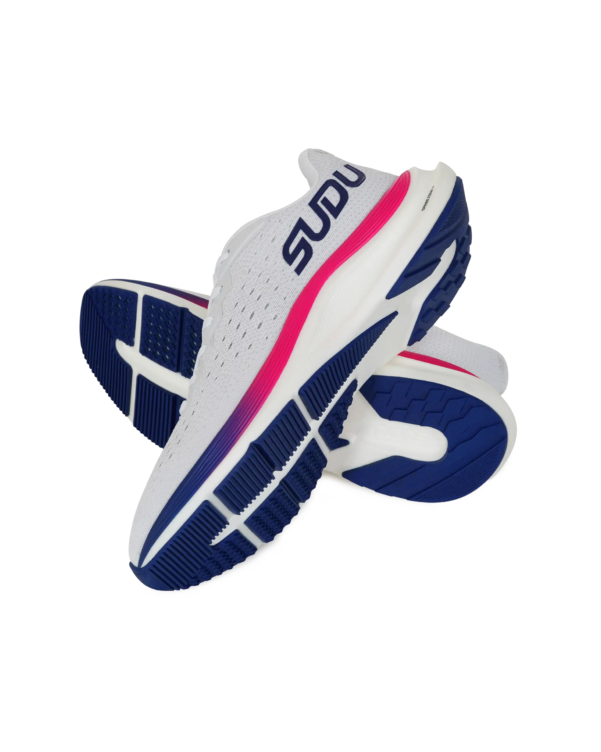 Wales SUDU SRM 01 scarpe running bianche rosa UK 9