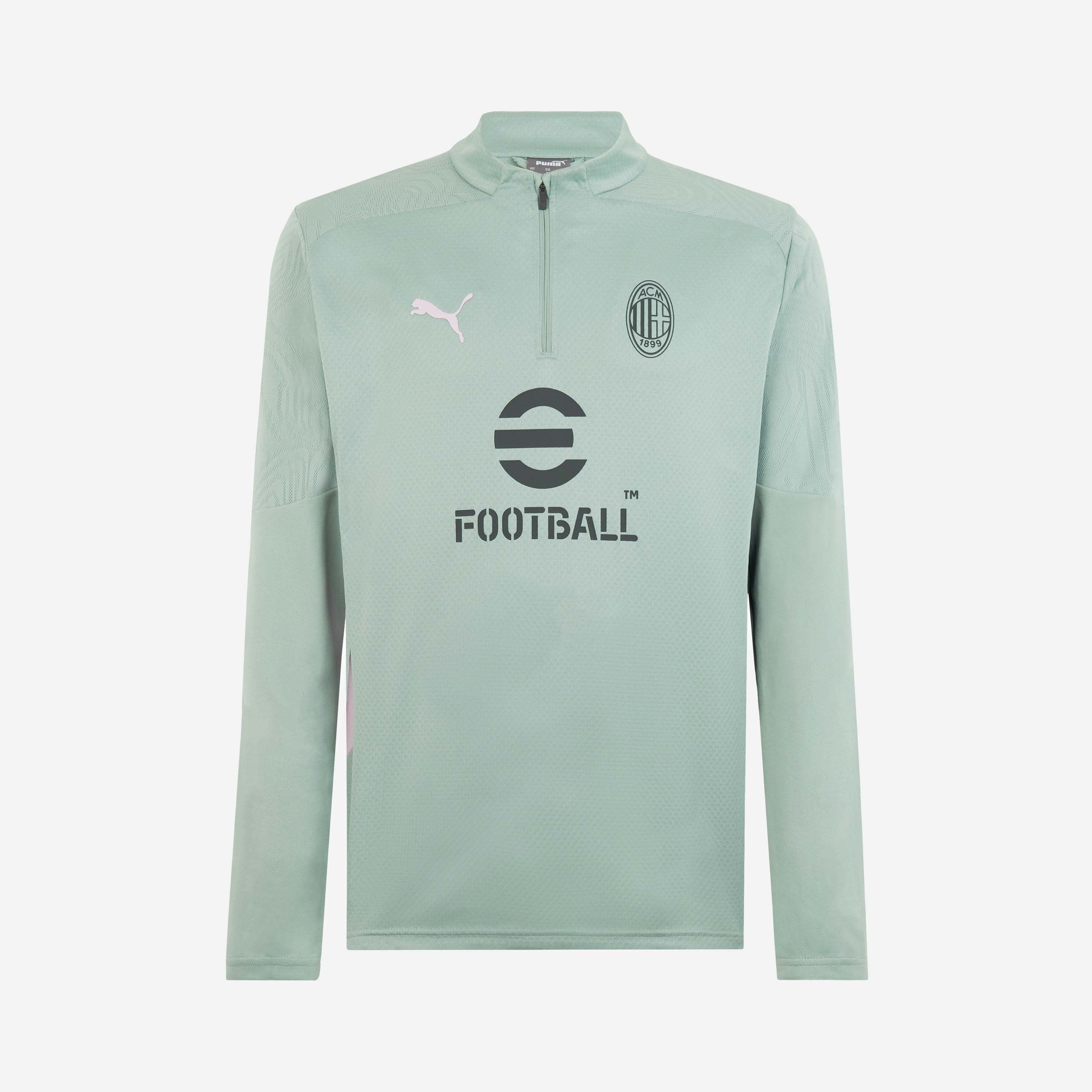 AC Milan Allenamento Felpa Zip 2024/25 Training Uomo Slim