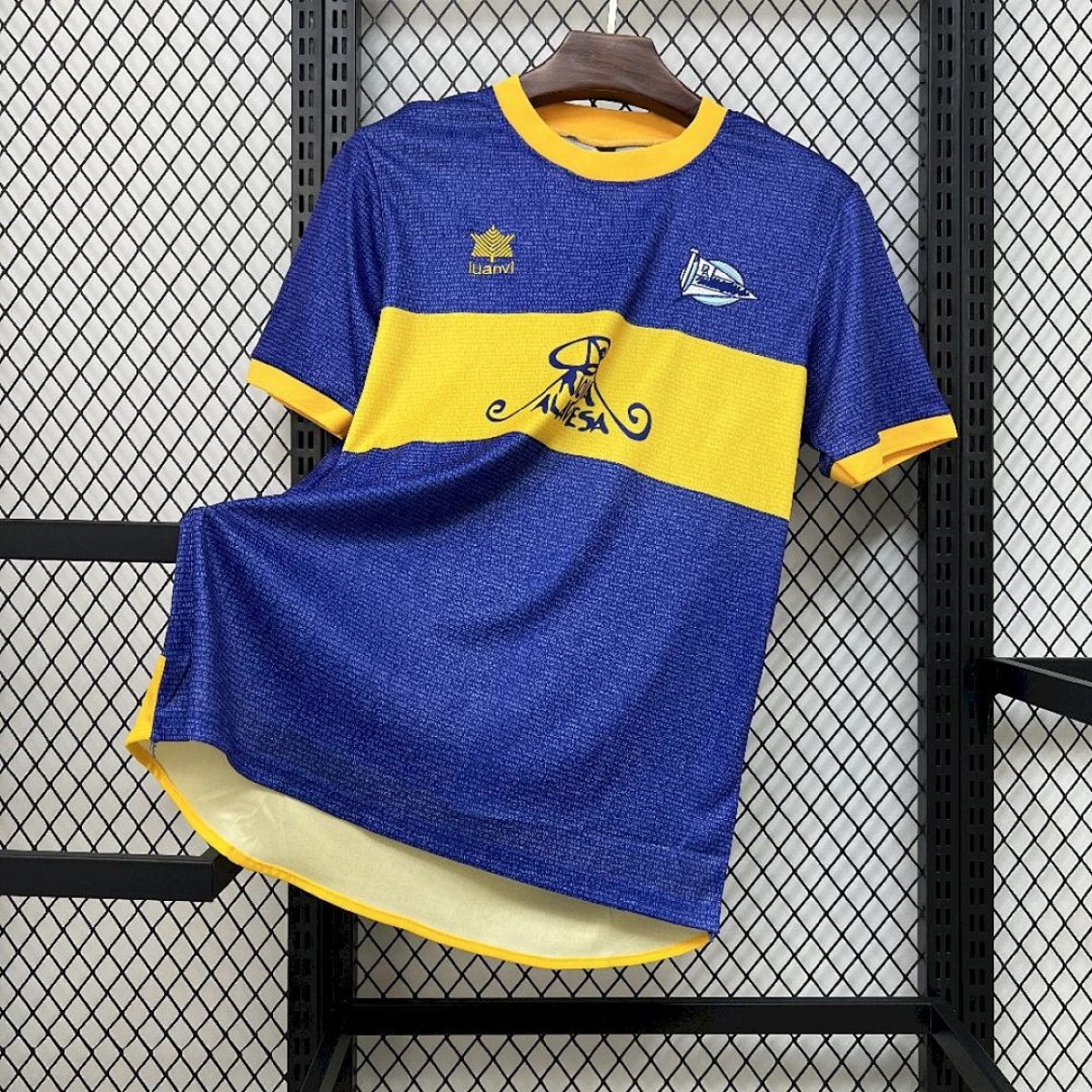 Deportivo Alavés Retro 2000/01 maglia calcio finale UEFA