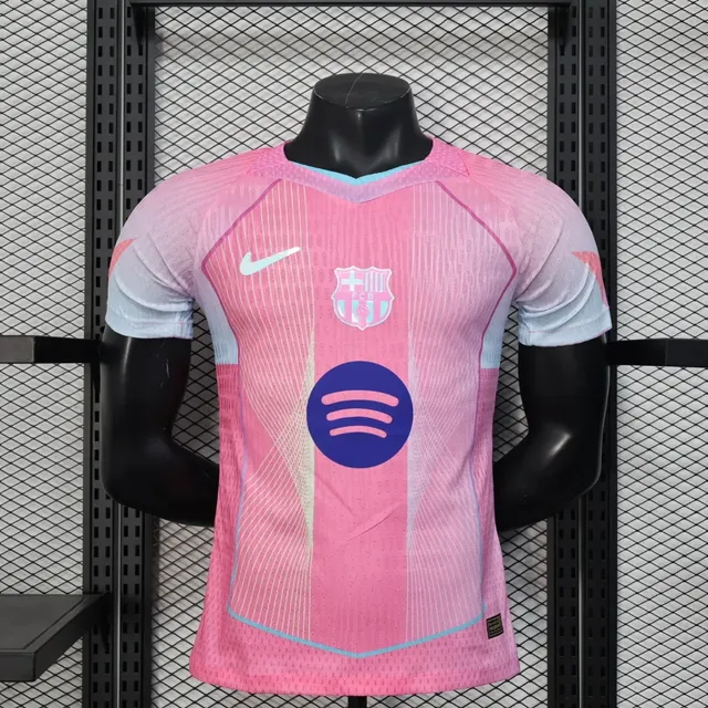 Barcellona Rosa 2025/26 Maglia Giocatore Retro S