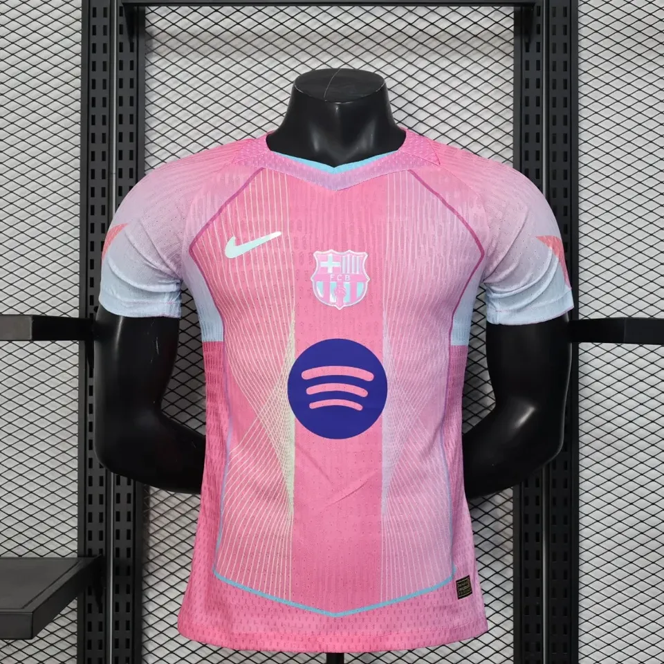 Barcellona Rosa 2025/26 Maglia Giocatore Retro S