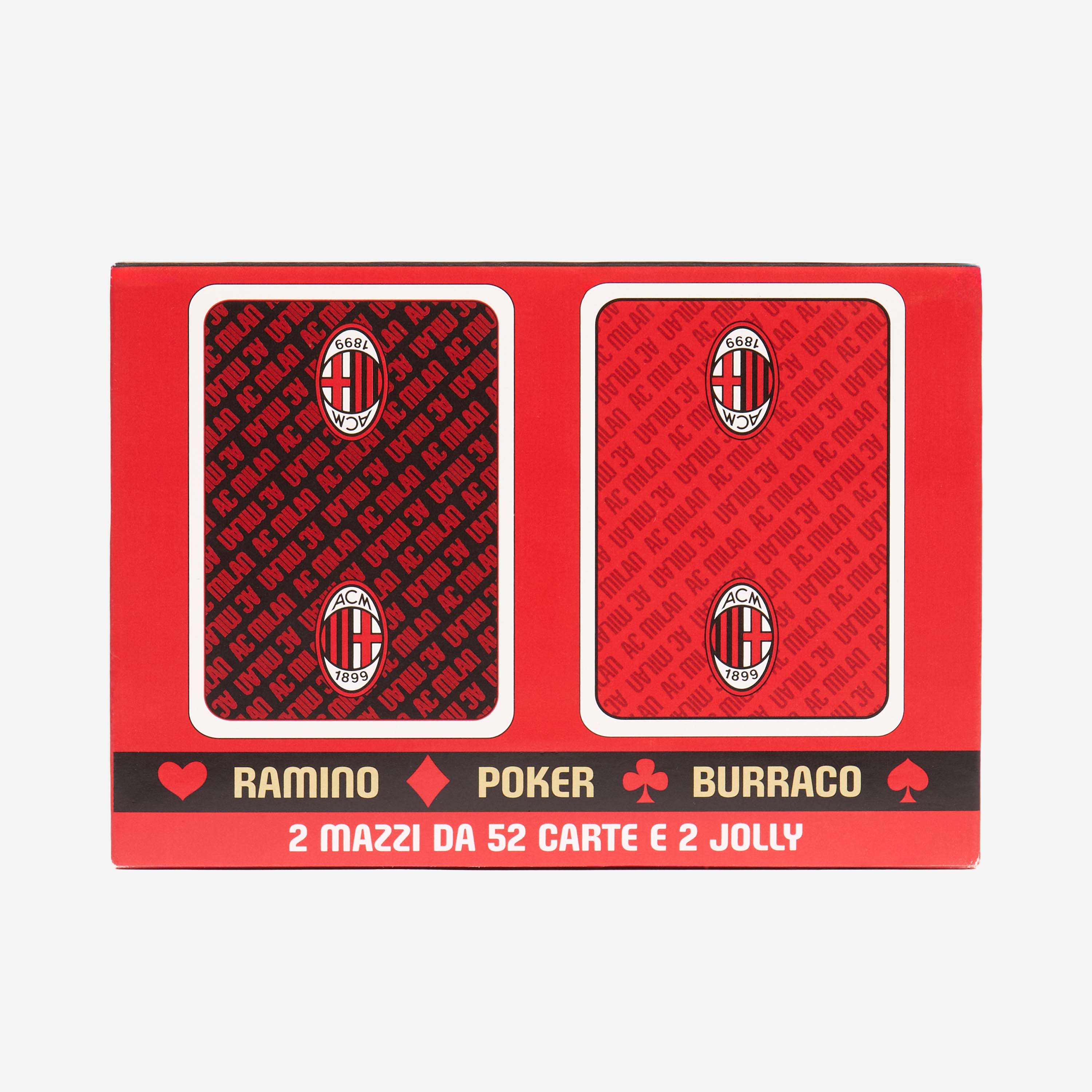 AC Milan Playing Cards Carte da Gioco 2 Mazzi Ufficiali