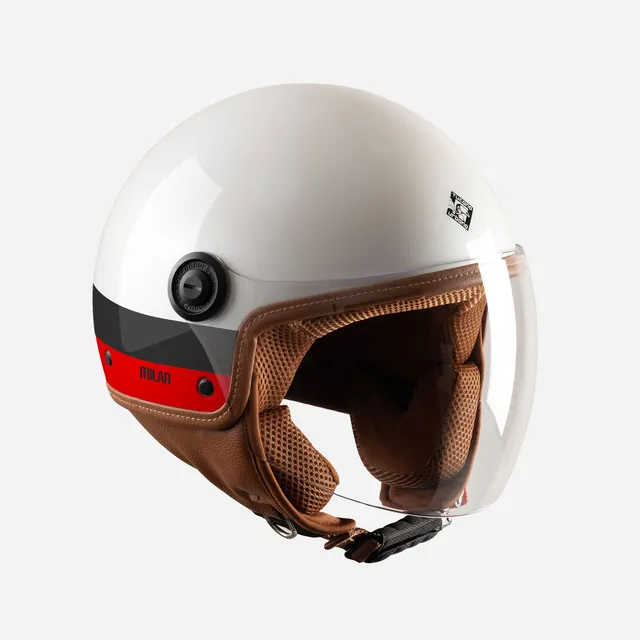 Tucano Urbano x AC Milan El'Jettin Casco Jet Bianco Skyline
