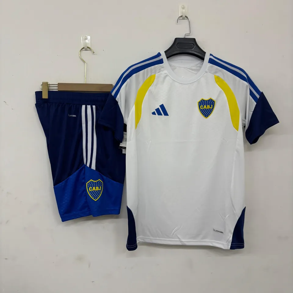 Boca Juniors 2026/27 set allenamento bianco maglia+pantaloncini