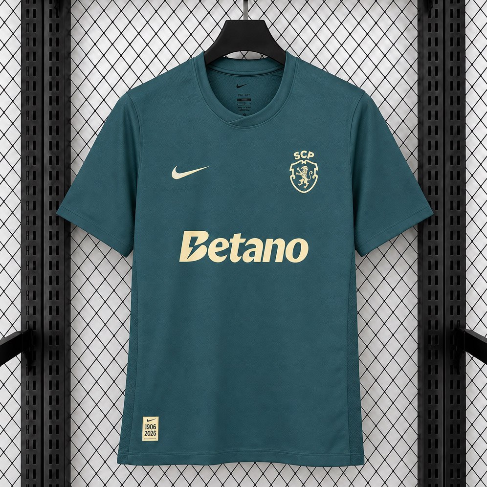 Sporting CP 120 Anni 2026/27 maglia verde petrolio
